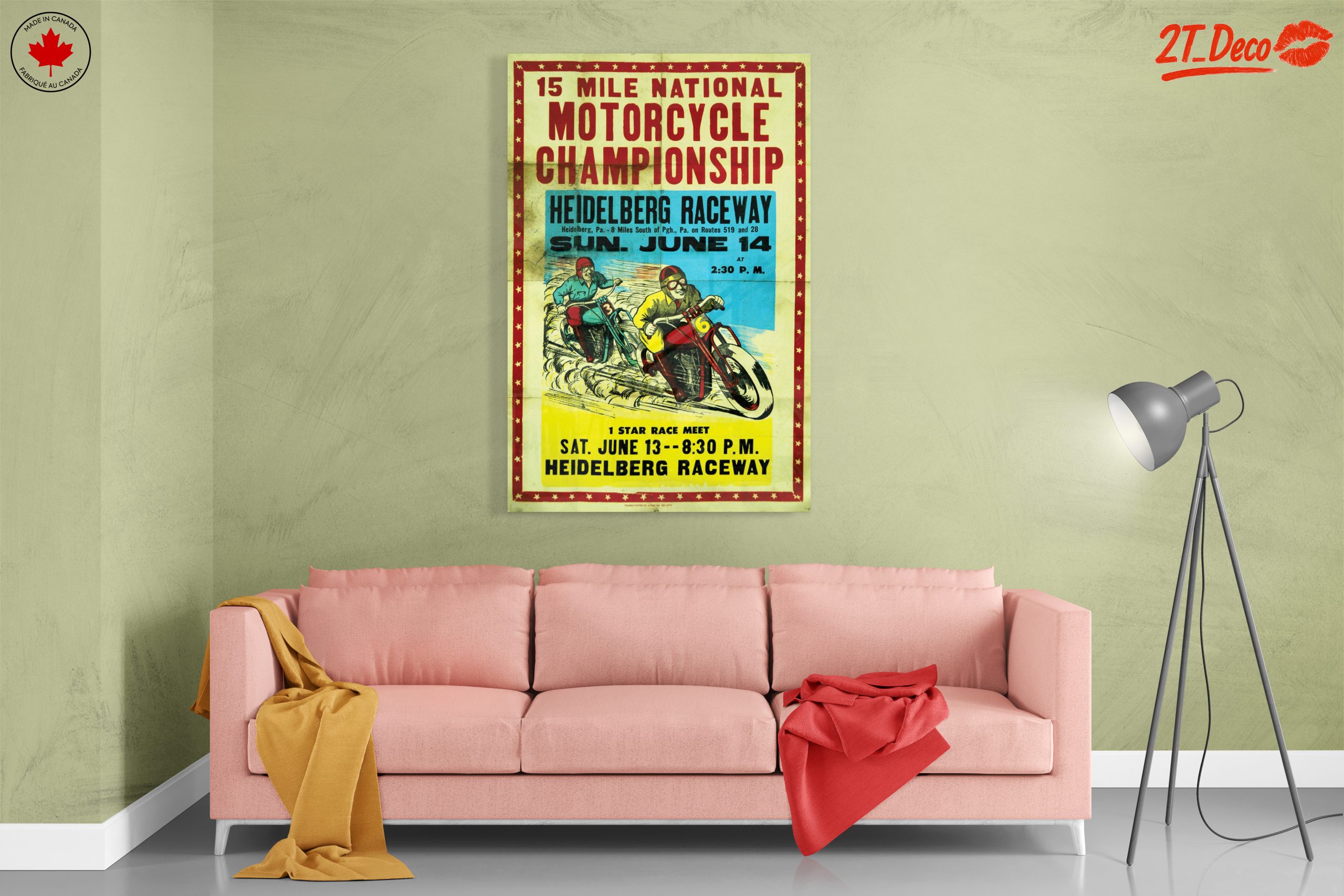 Vintage Motorcycle Championship Poster - Image 7