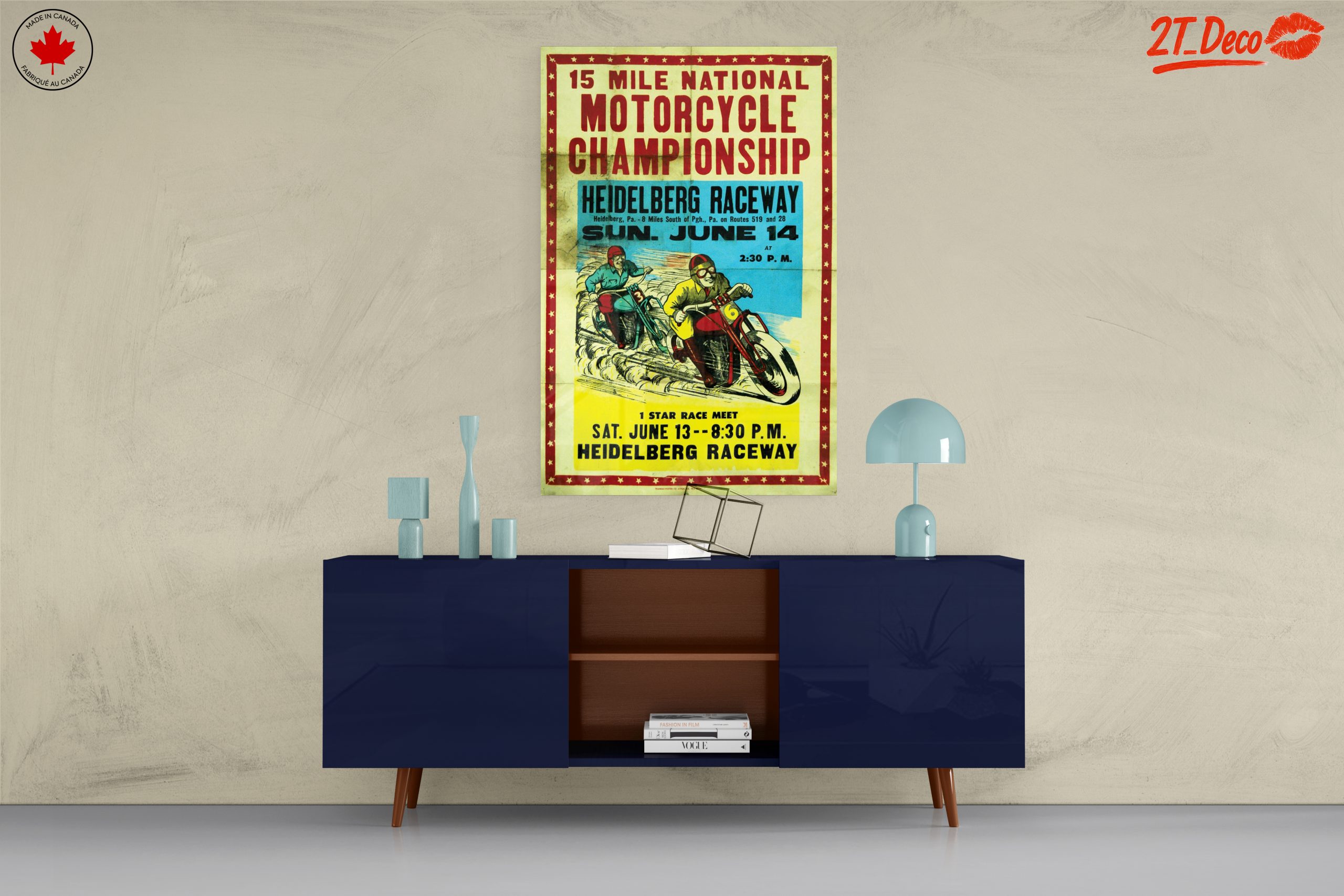Vintage Motorcycle Championship Poster - Image 8