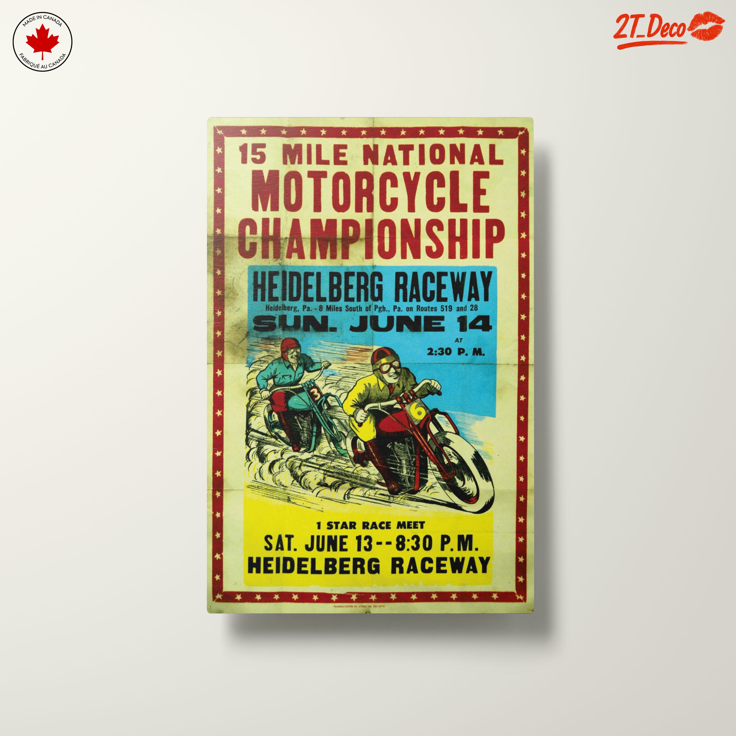 Vintage Motorcycle Championship Poster - Image 10