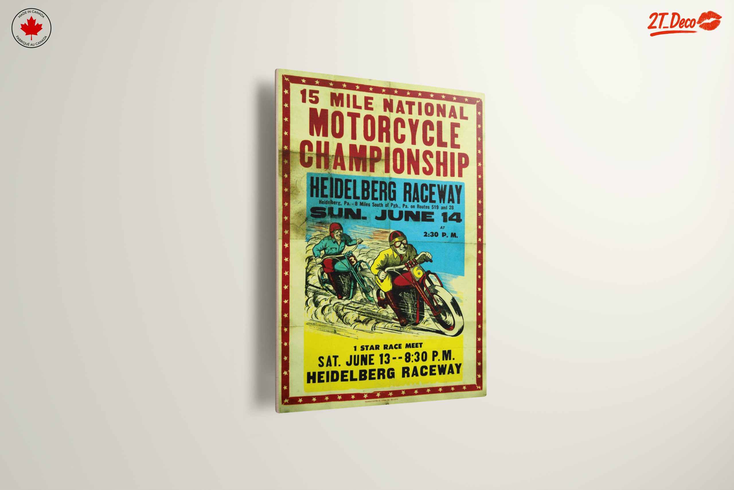 Vintage Motorcycle Championship Poster - Image 13