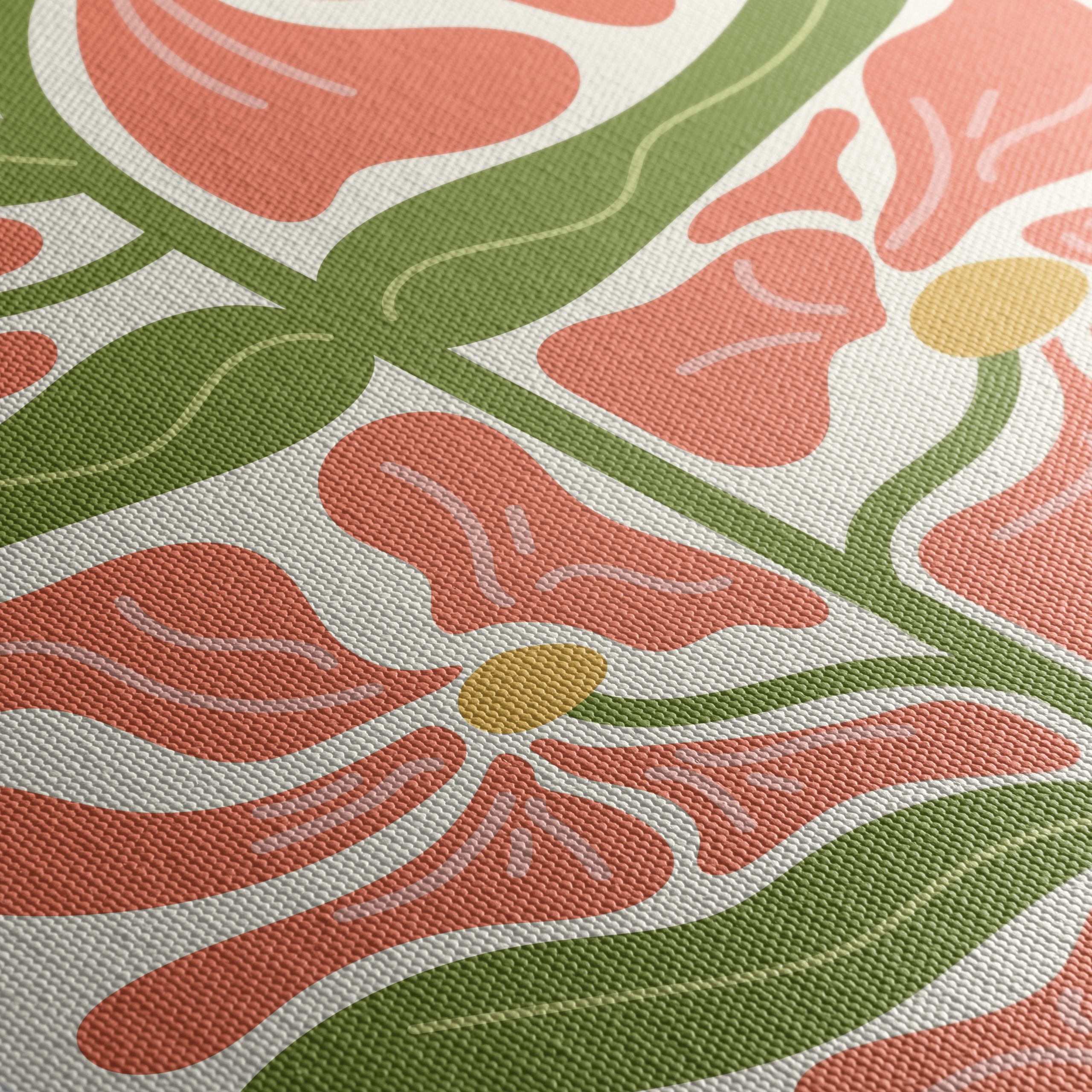 Stylized Floral Artwork for Modern Spaces - Image 5