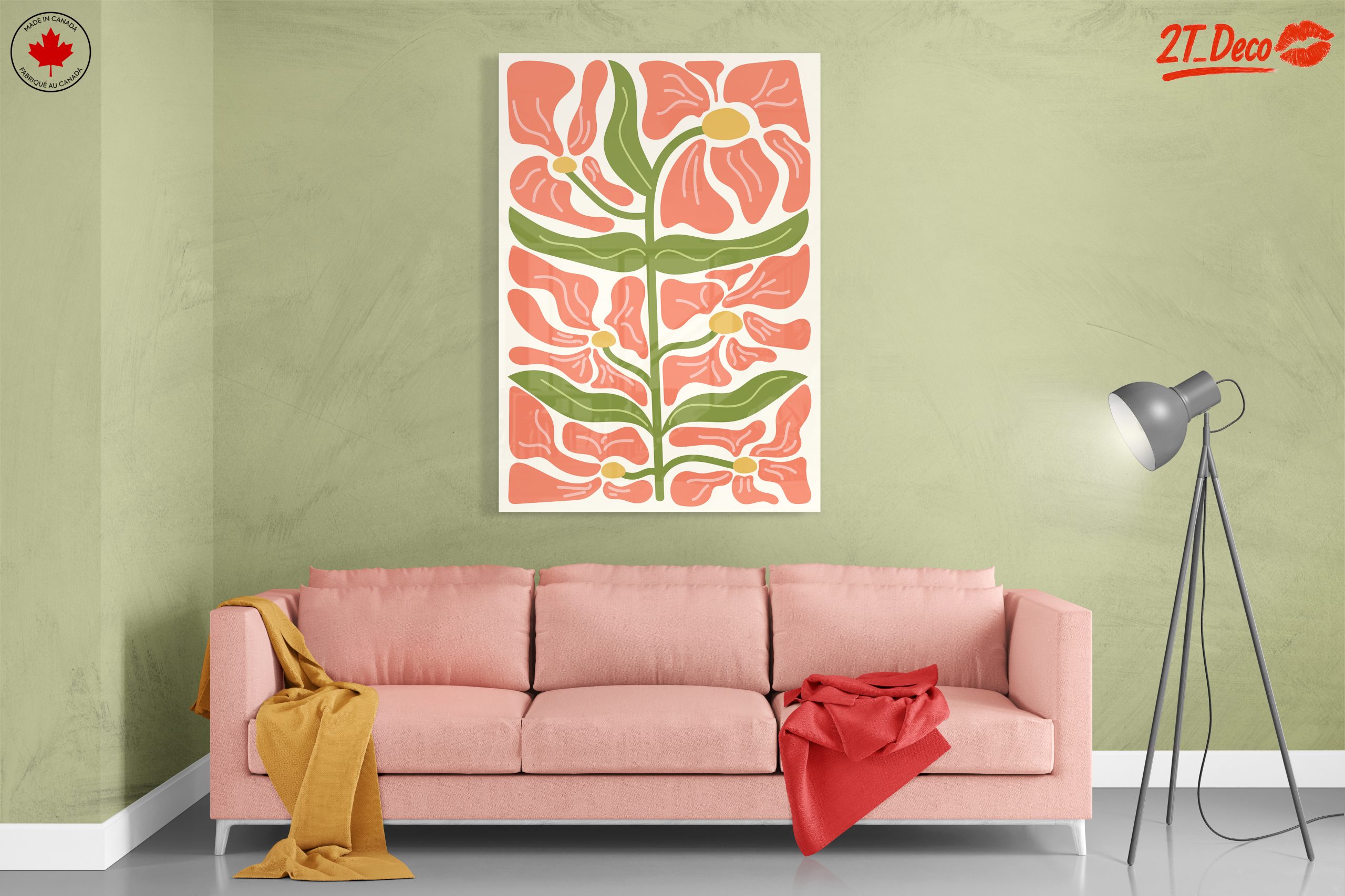 Stylized Floral Artwork for Modern Spaces - Image 7