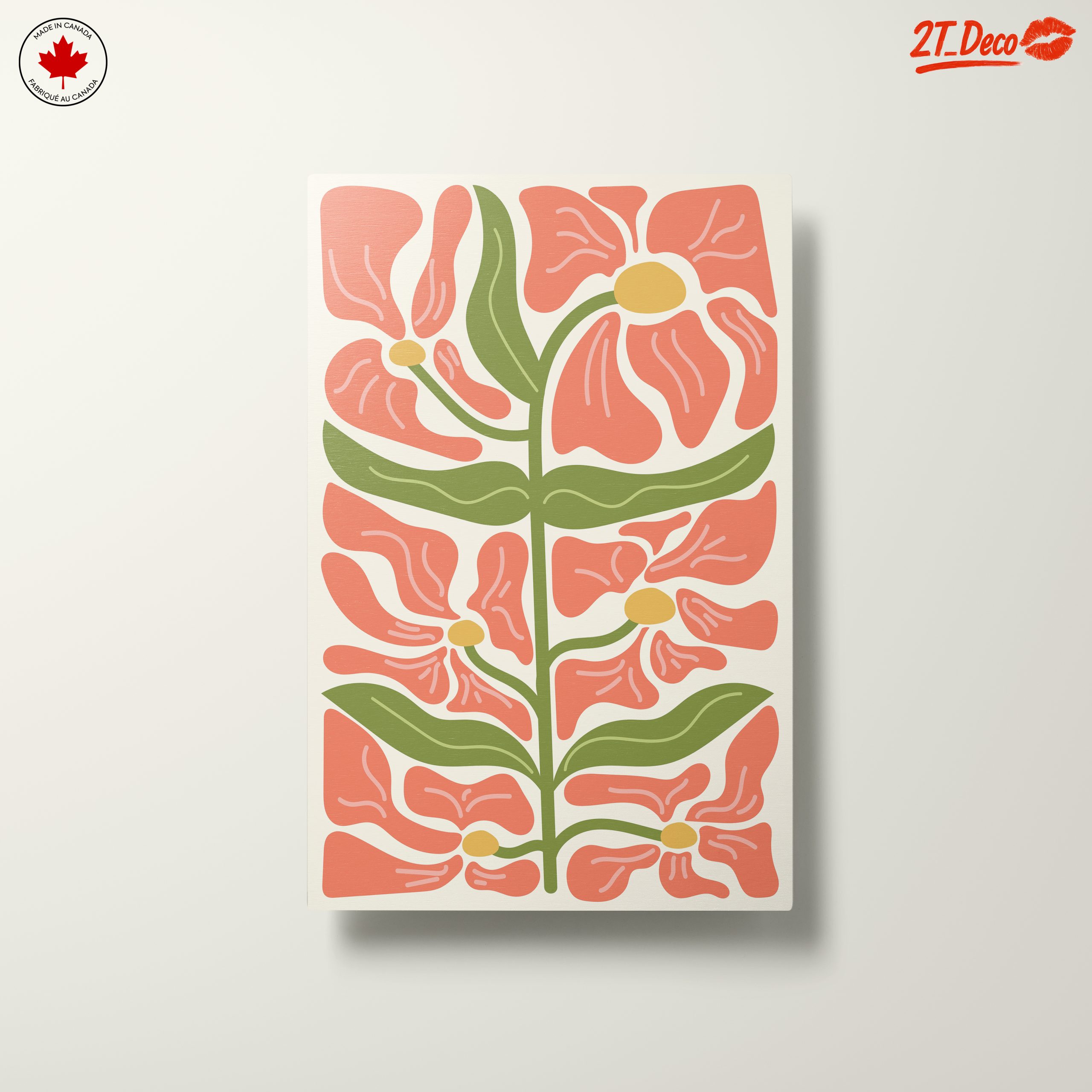 Stylized Floral Artwork for Modern Spaces - Image 10