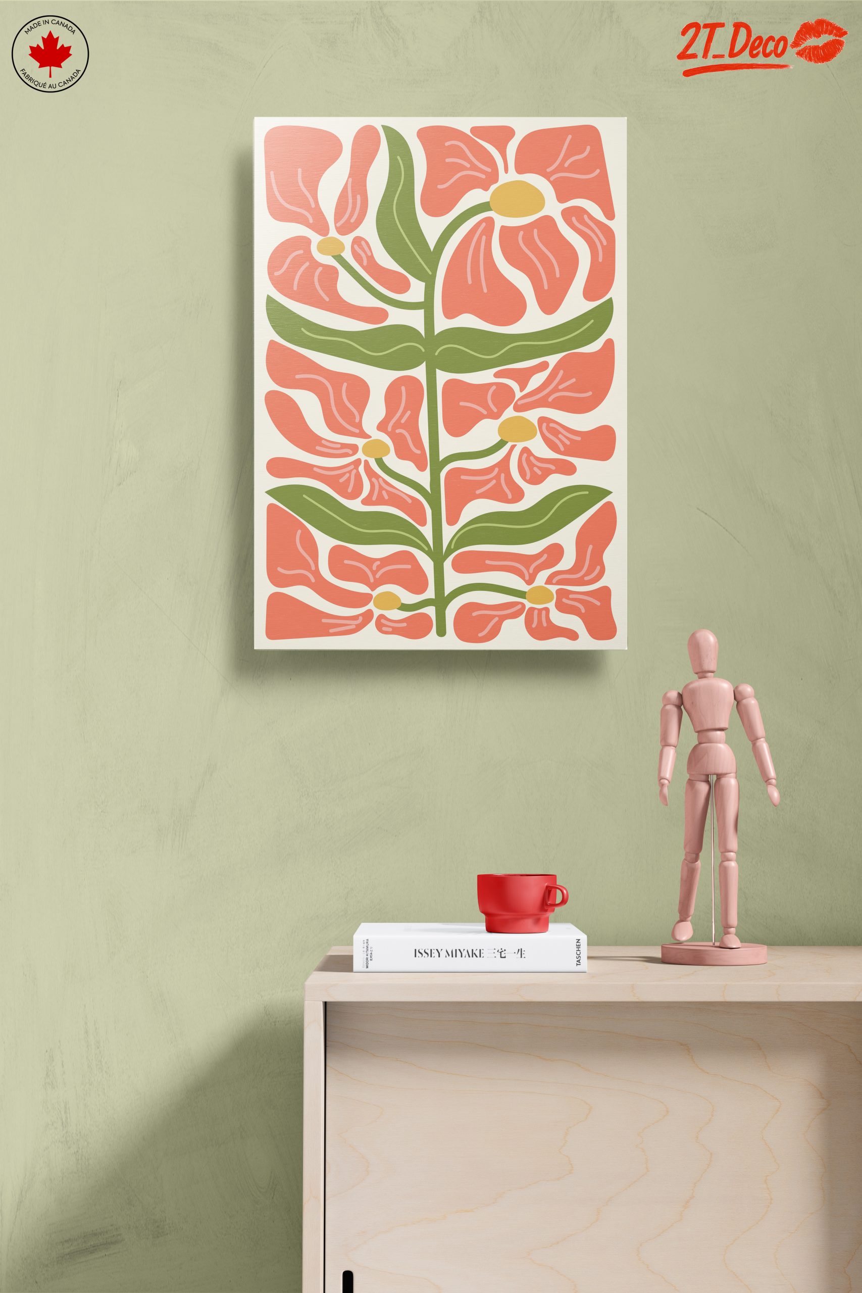 Stylized Floral Artwork for Modern Spaces - Image 14