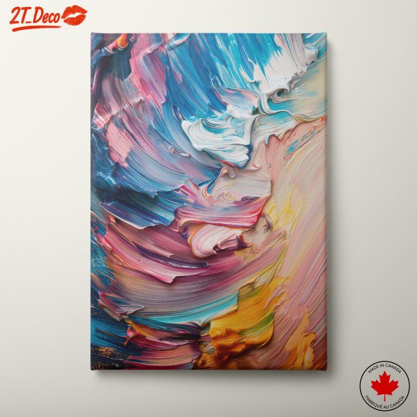 Vibrant Abstract Cloud Art in Bold Colors
