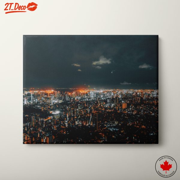 Stunning Night Cityscape with Vibrant Lights