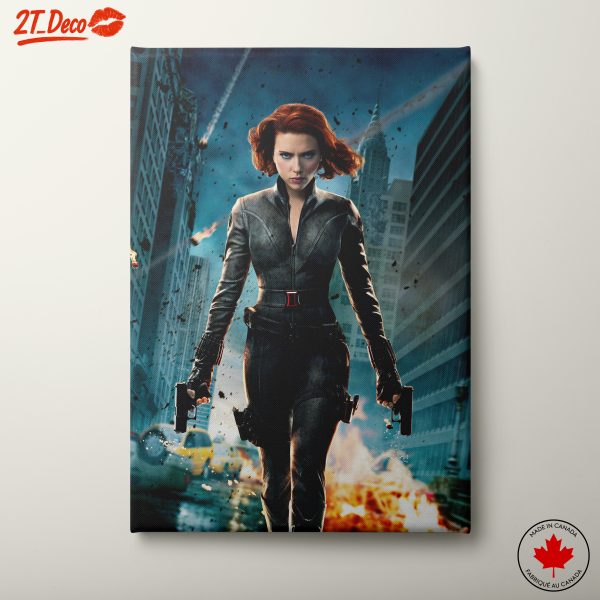 Black Widow in Action Movie Scene