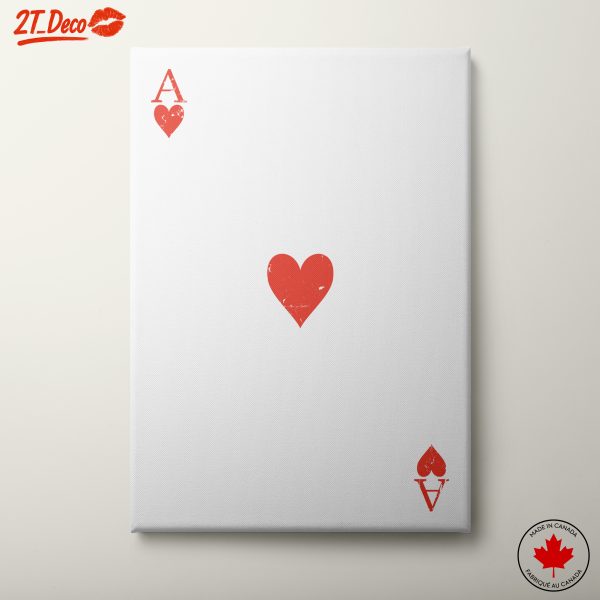 Ace of Hearts Playing Card Art 4