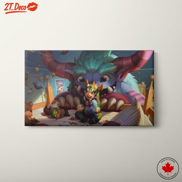 Whimsical Anime Adventure with Playful Monster