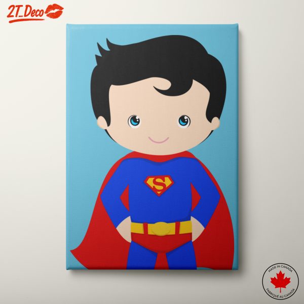 Cute Superman Character Illustration