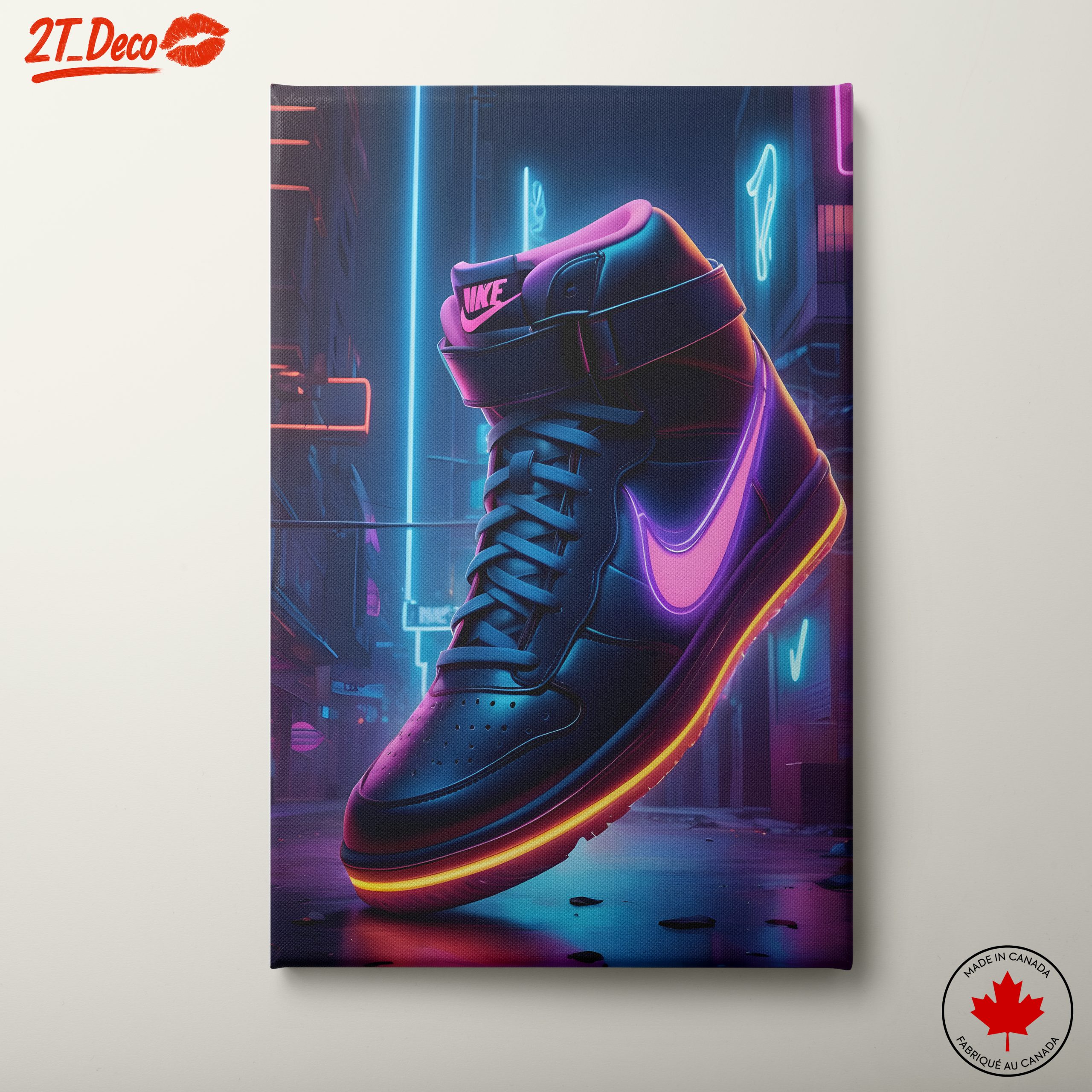 Vibrant Nike Sneaker Art