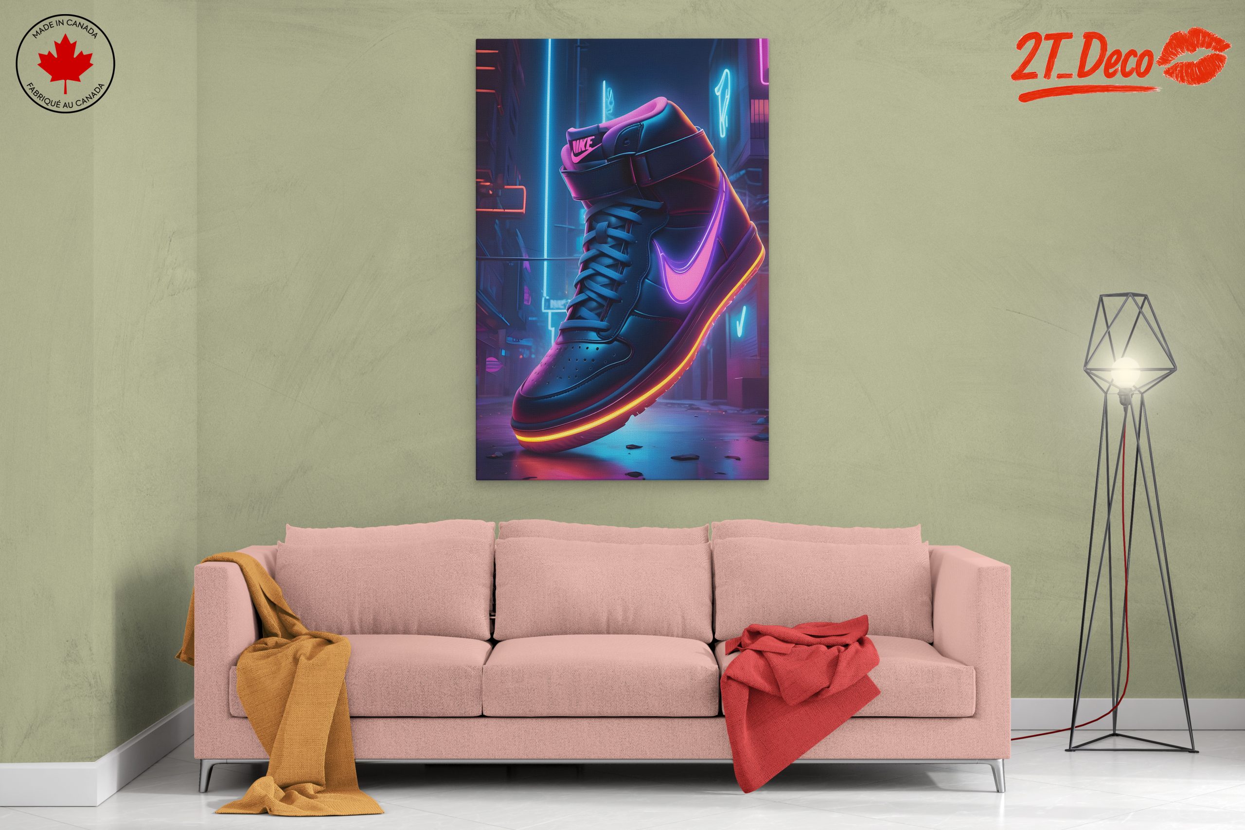 Vibrant Nike Sneaker Art - Image 2