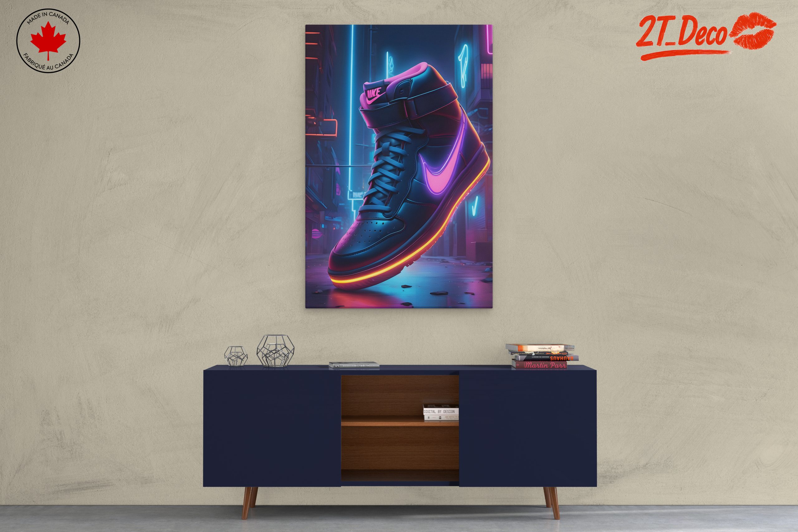Vibrant Nike Sneaker Art - Image 3