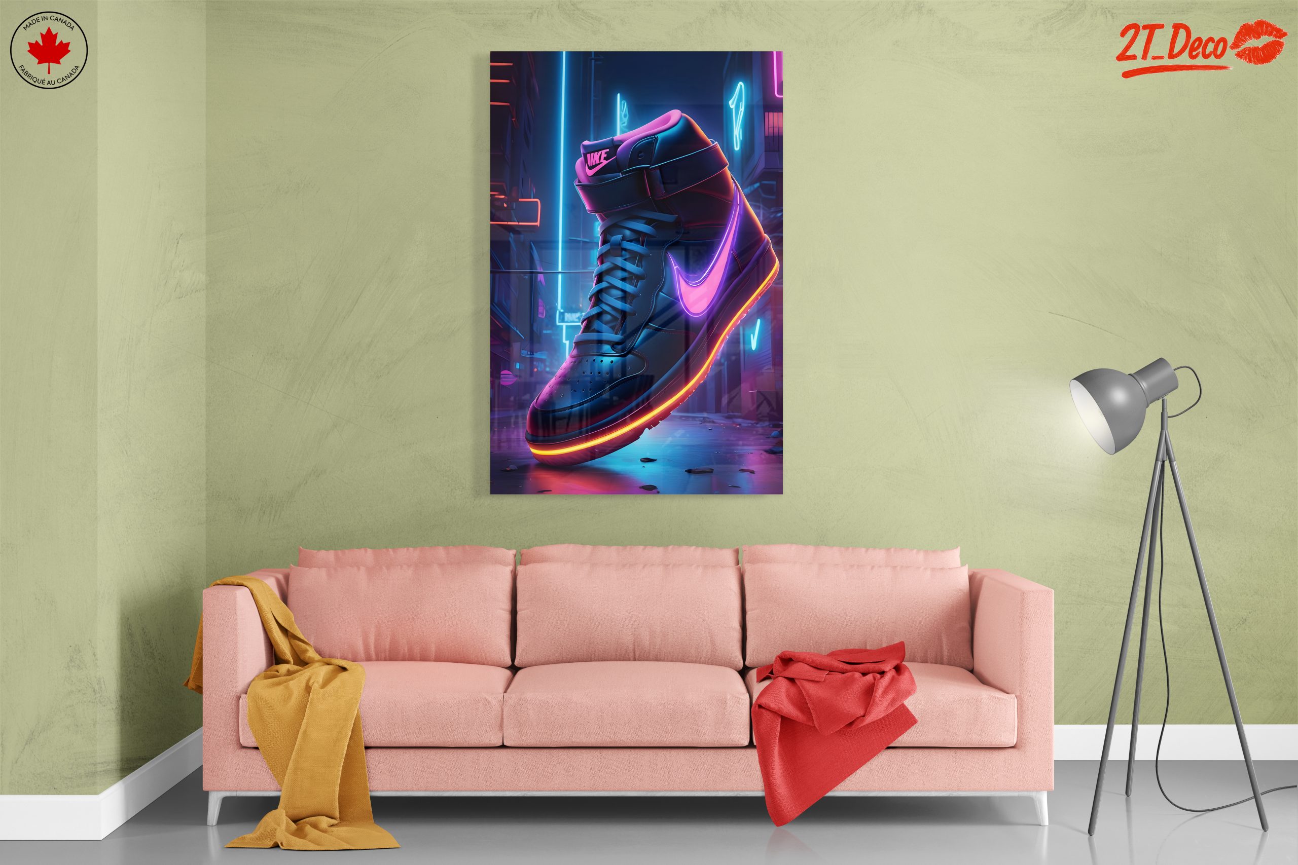 Vibrant Nike Sneaker Art - Image 7