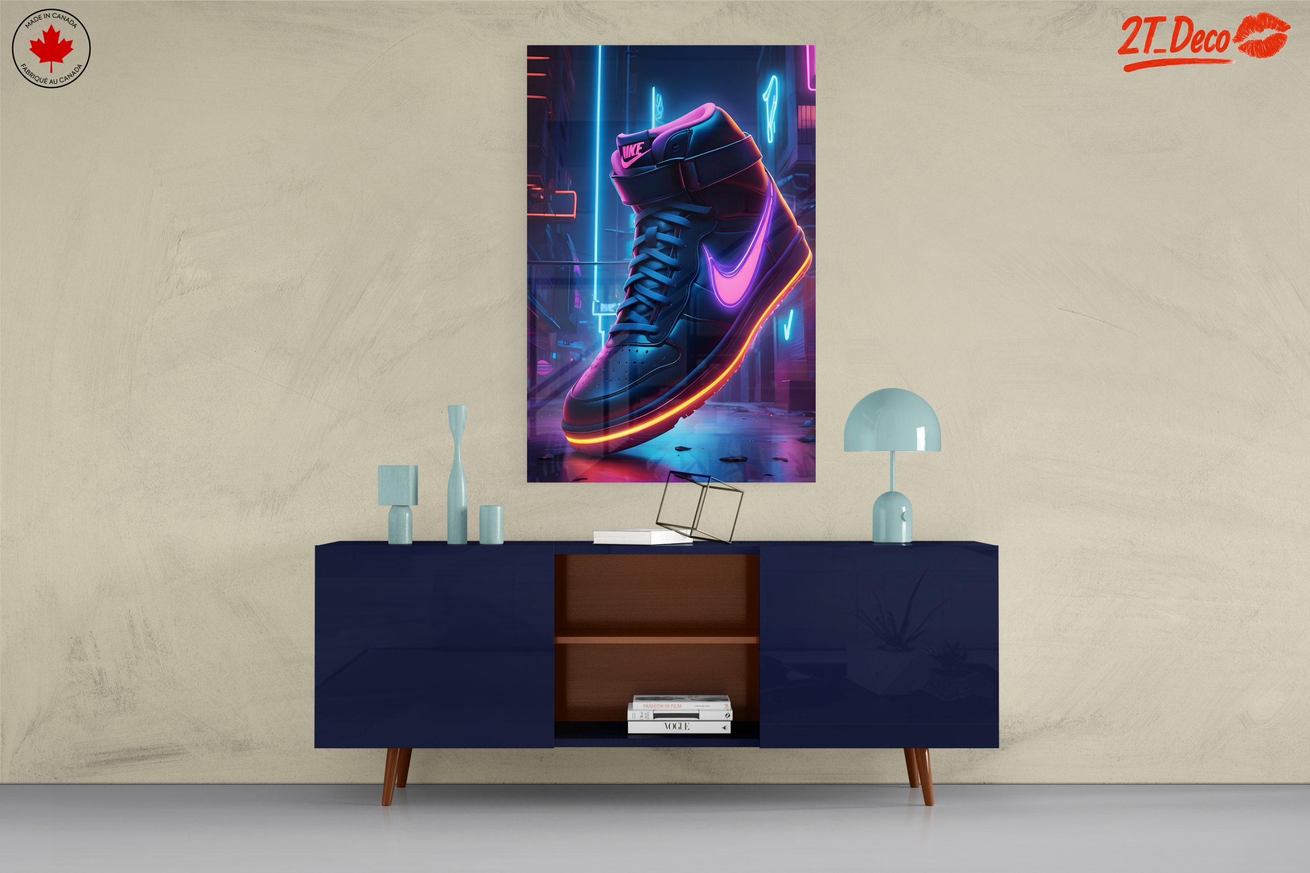 Vibrant Nike Sneaker Art - Image 8