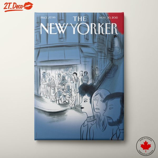 The New Yorker Cover Illustration Featuring Urban Scene