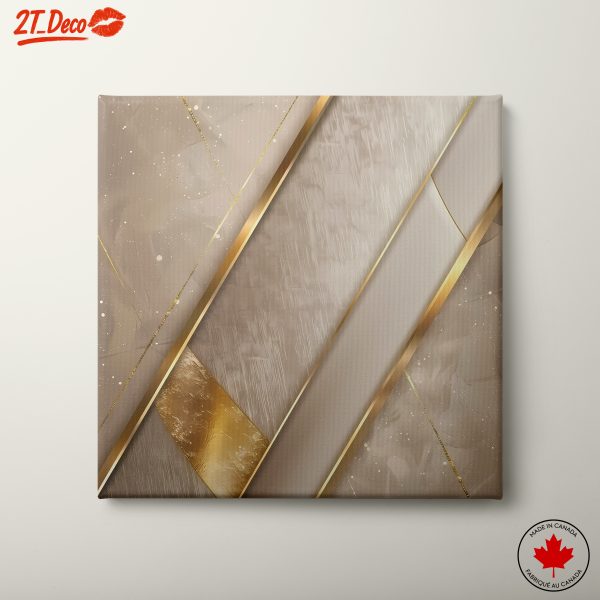 Elegant Gold and Neutral Abstract Design