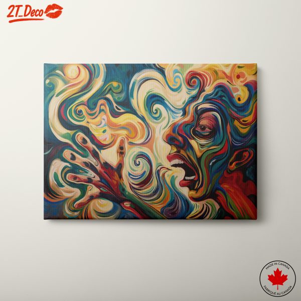 Vibrant Abstract Figure Art Composition 2