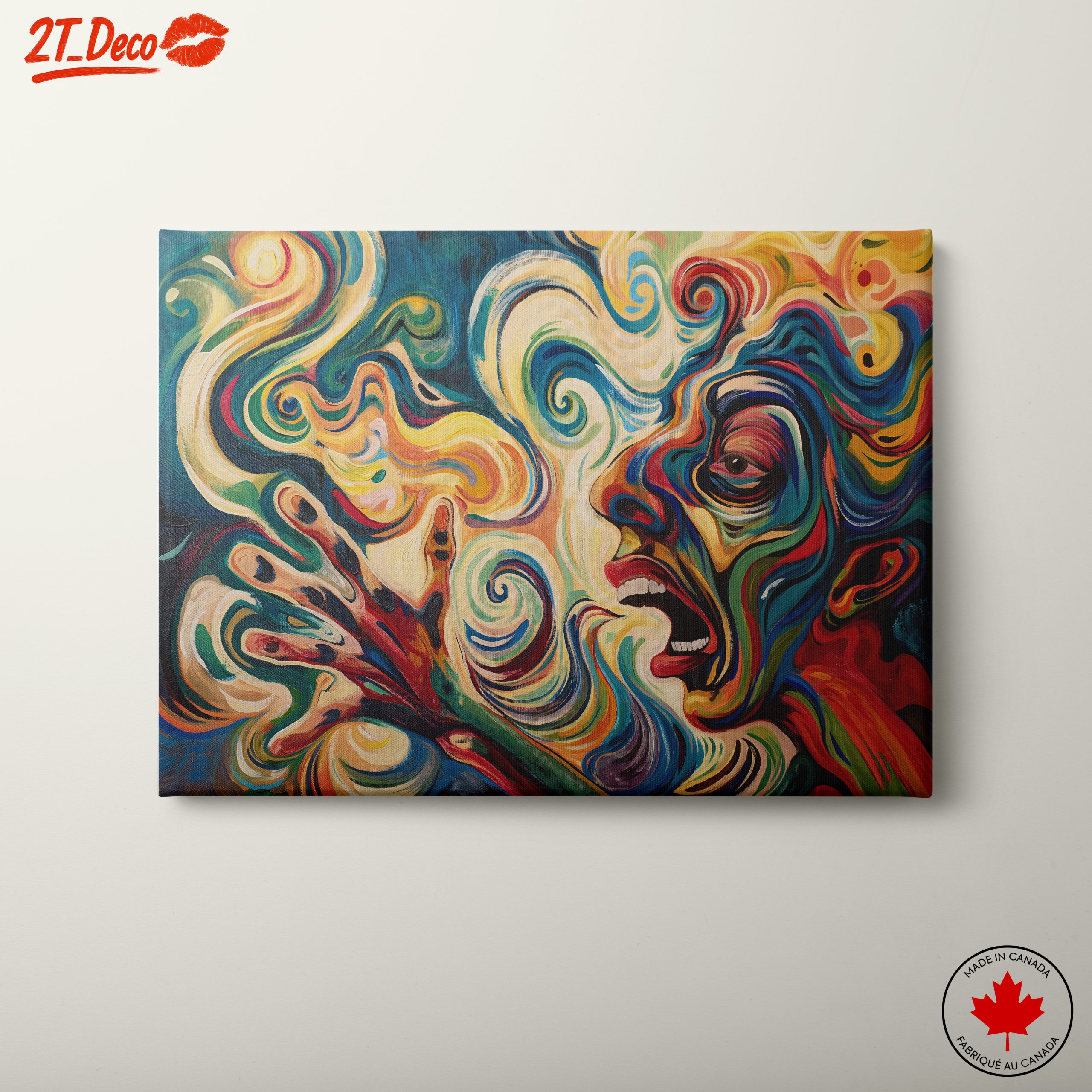 Vibrant Abstract Figure Art Composition 2