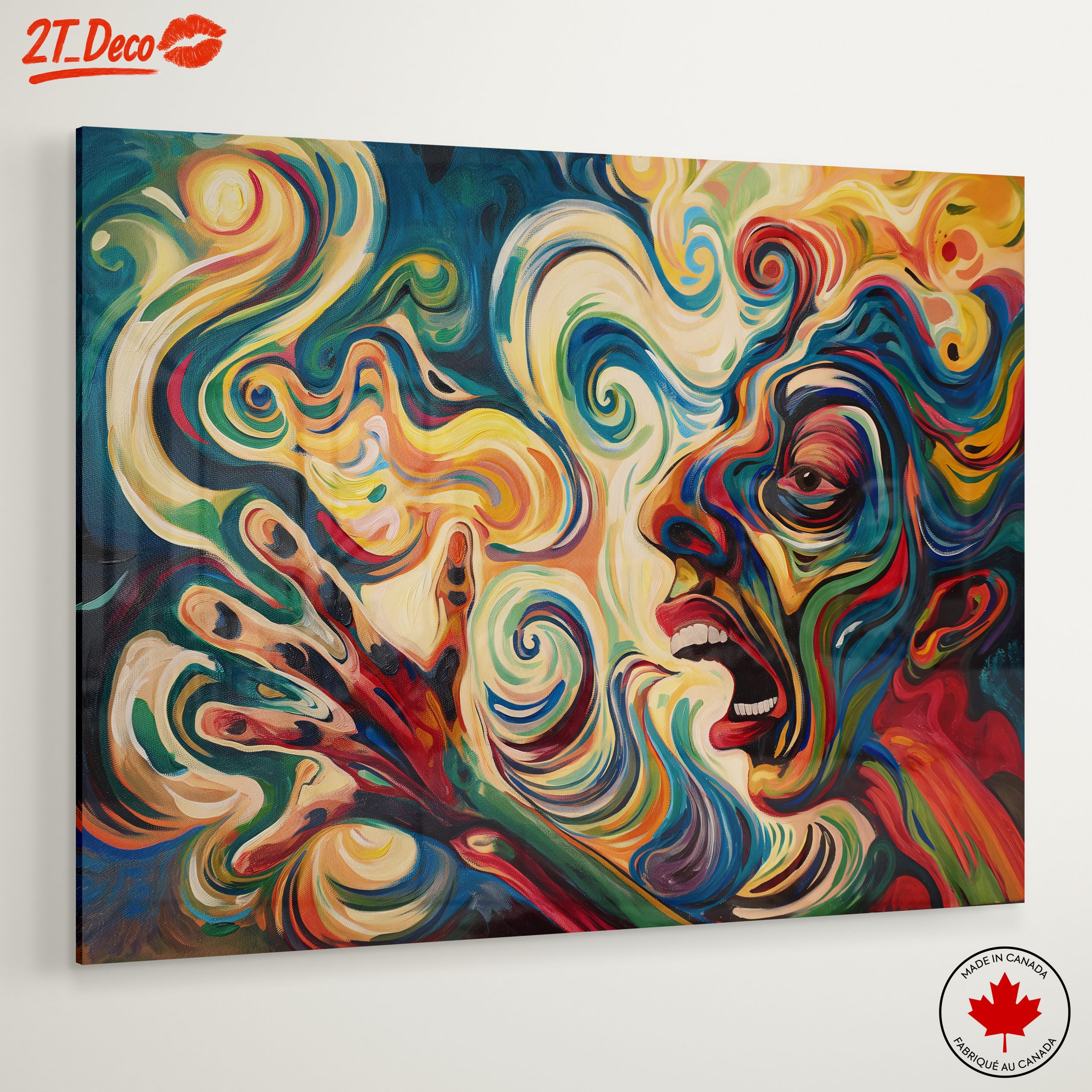 Vibrant Abstract Figure Art Composition 2 - Image 6