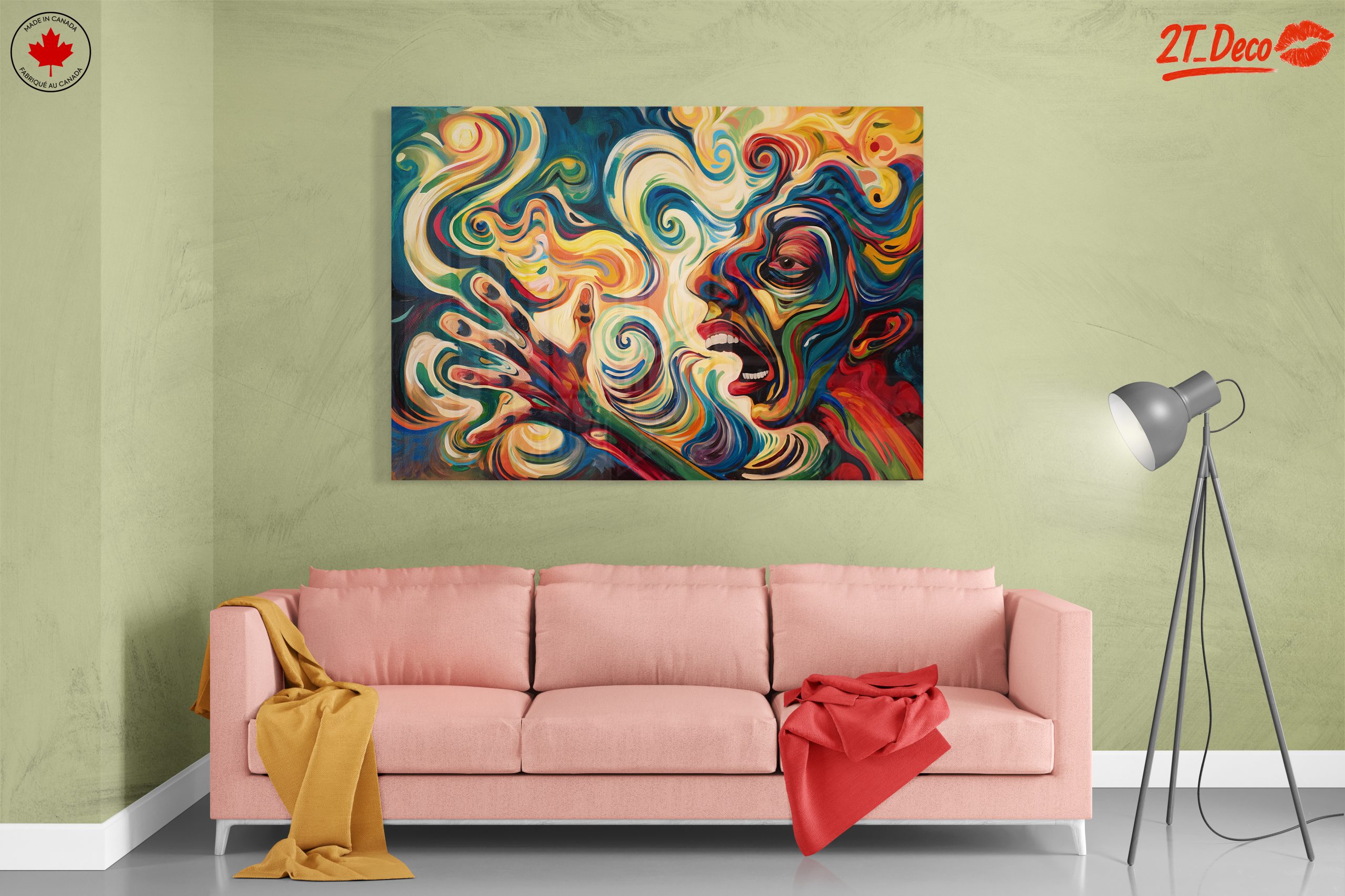 Vibrant Abstract Figure Art Composition 2 - Image 7