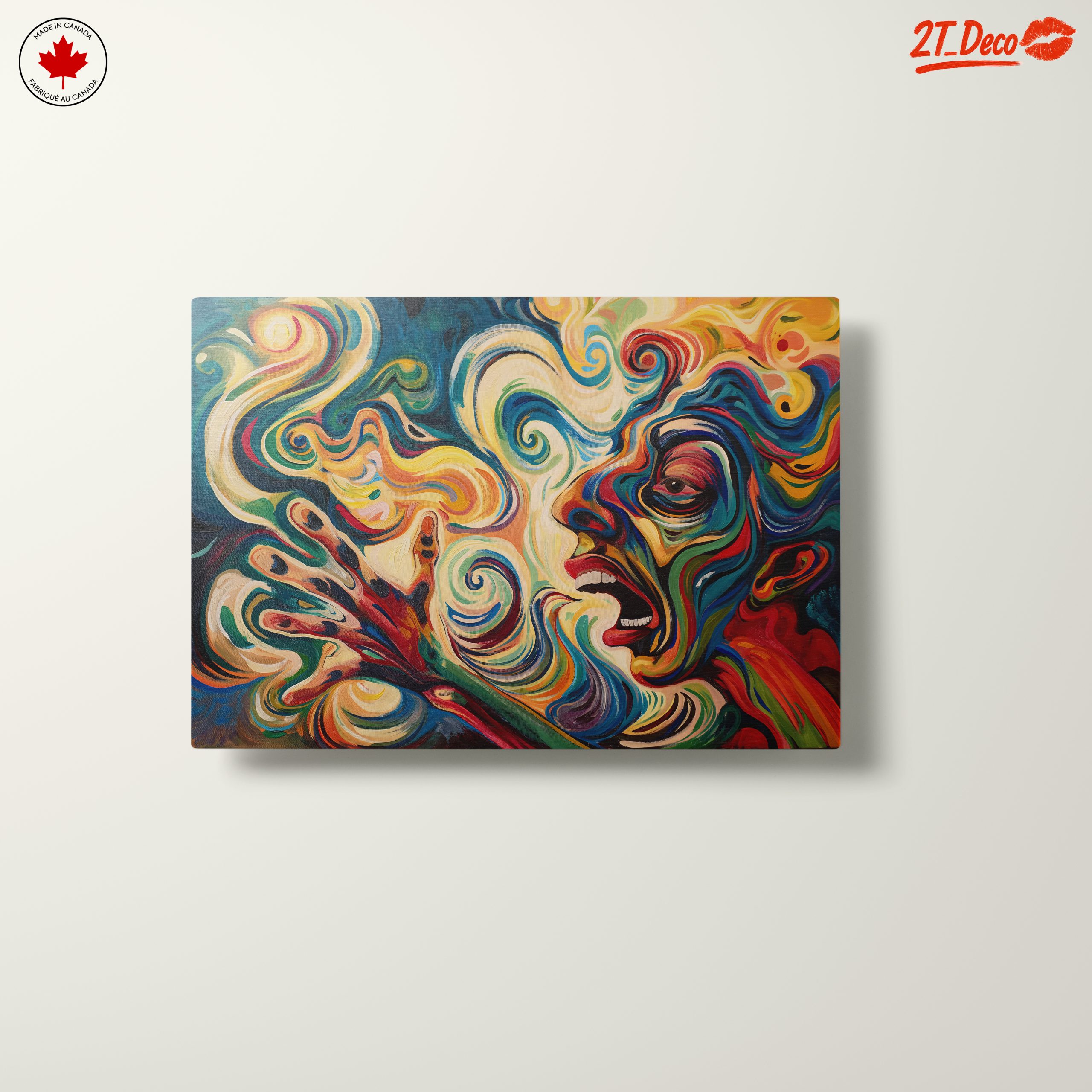 Vibrant Abstract Figure Art Composition 2 - Image 10