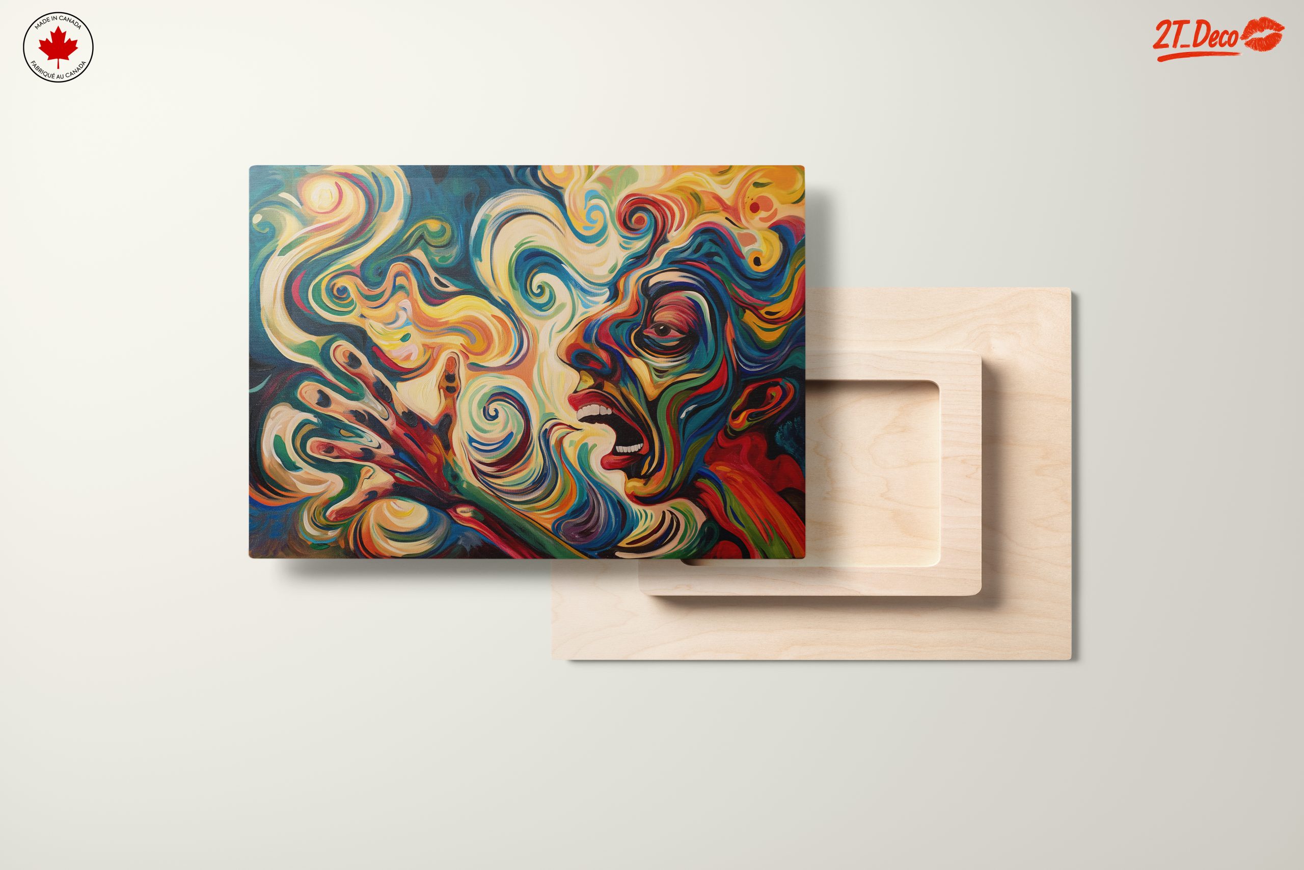 Vibrant Abstract Figure Art Composition 2 - Image 11