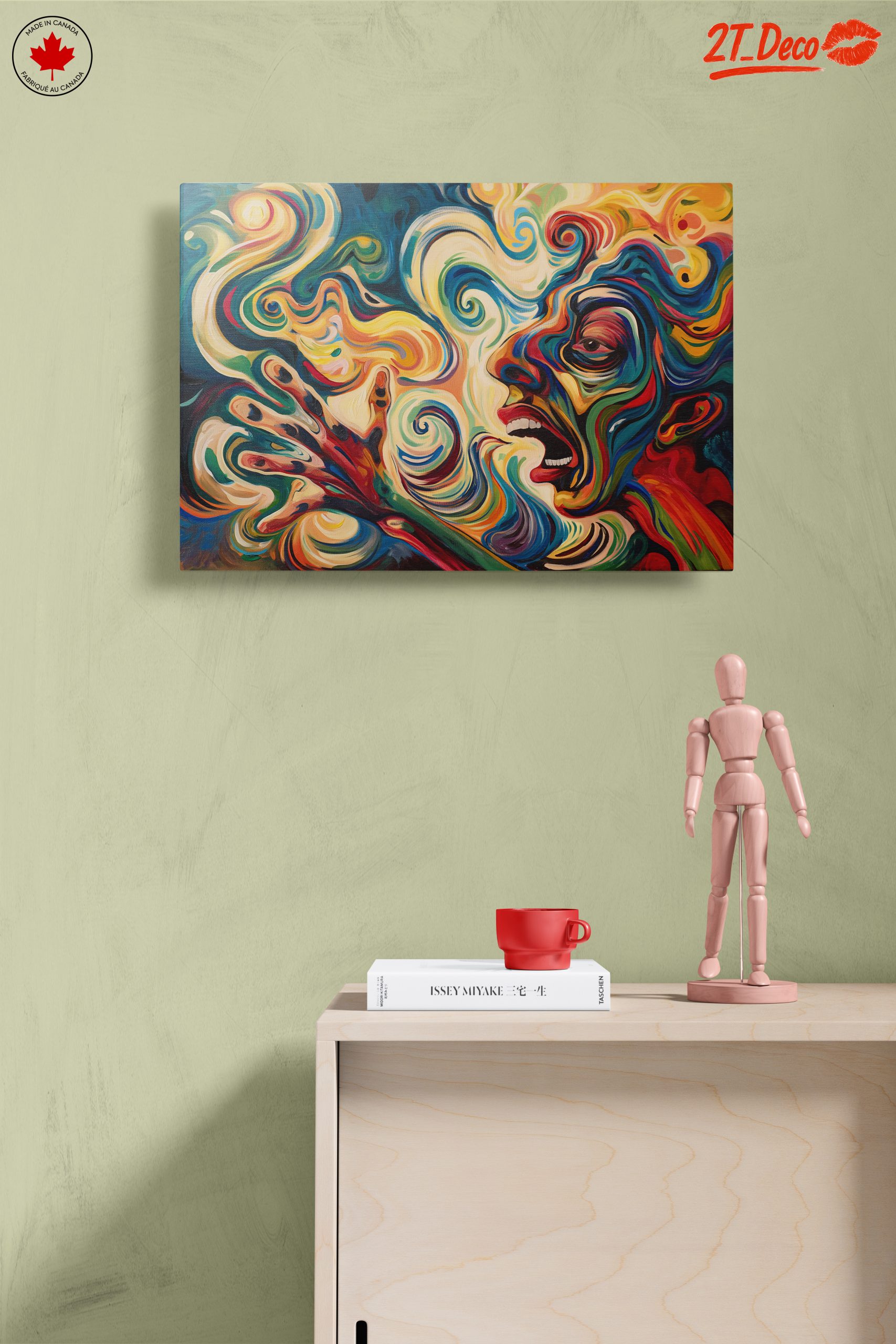 Vibrant Abstract Figure Art Composition 2 - Image 14