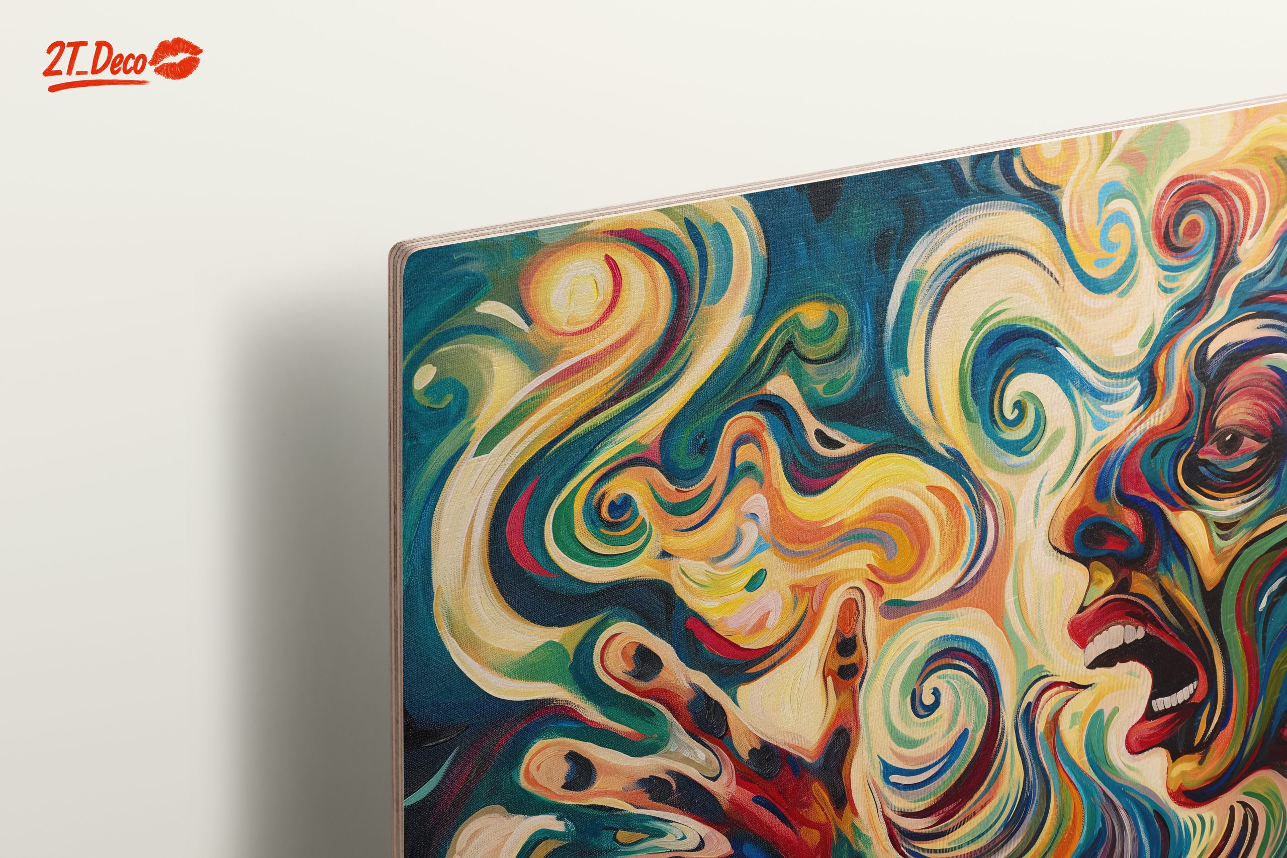 Vibrant Abstract Figure Art Composition 2 - Image 15