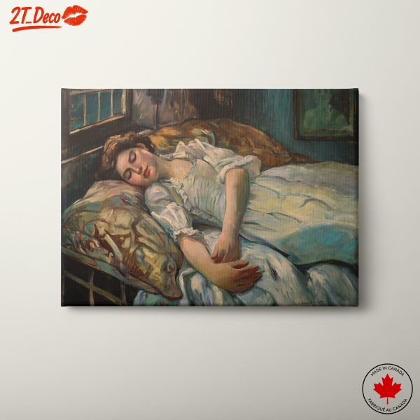 Serene Woman Sleeping in an Emotive Portrait