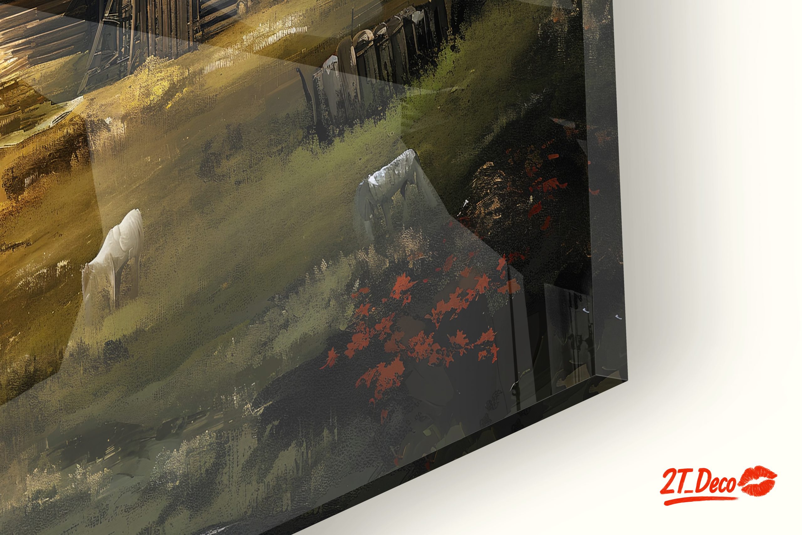 Tranquil Mountain Landscape with Cabin - Image 9