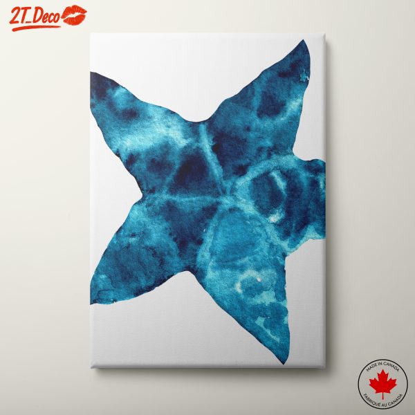 Abstract Watercolor Star Shape