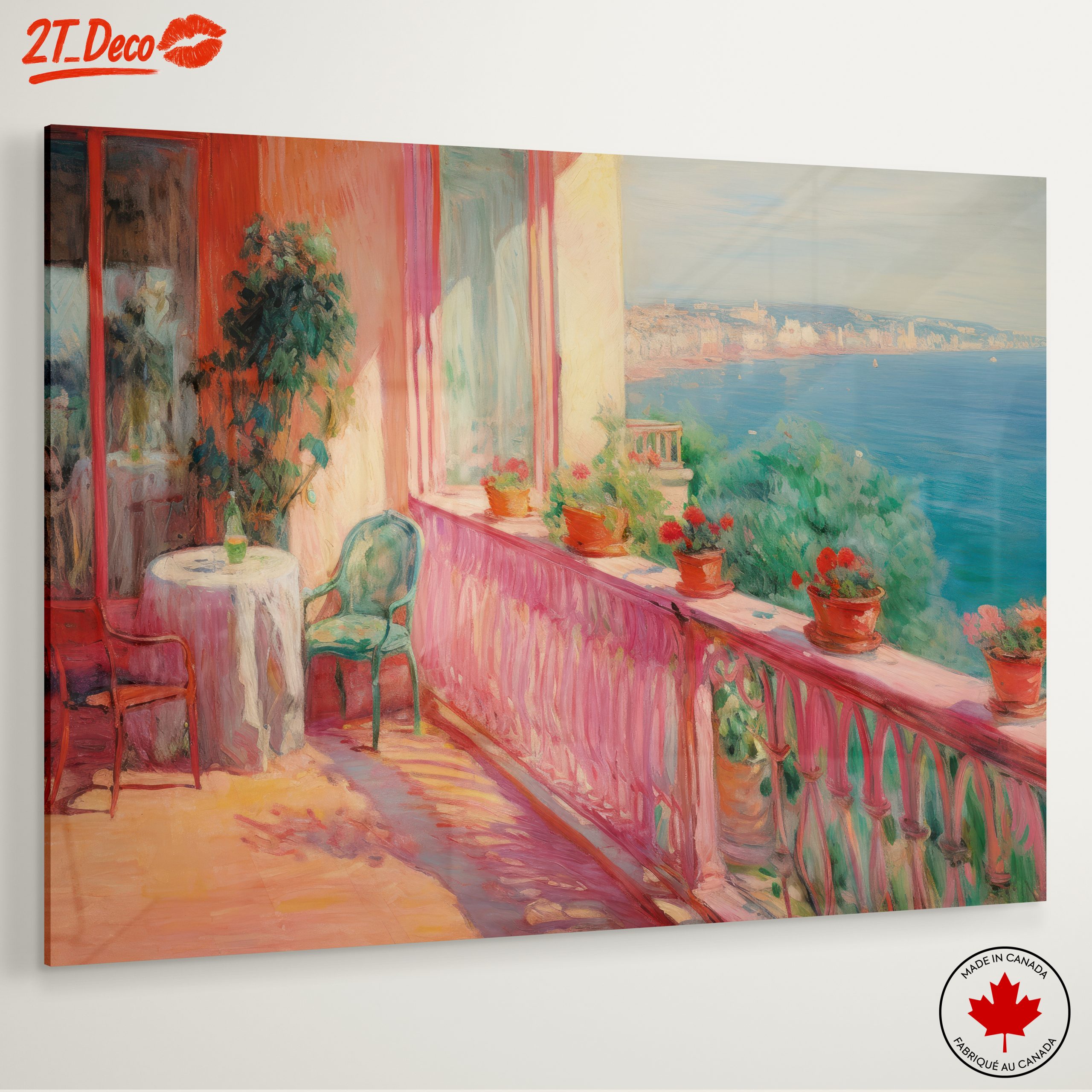 Vibrant Coastal Balcony View - Image 6