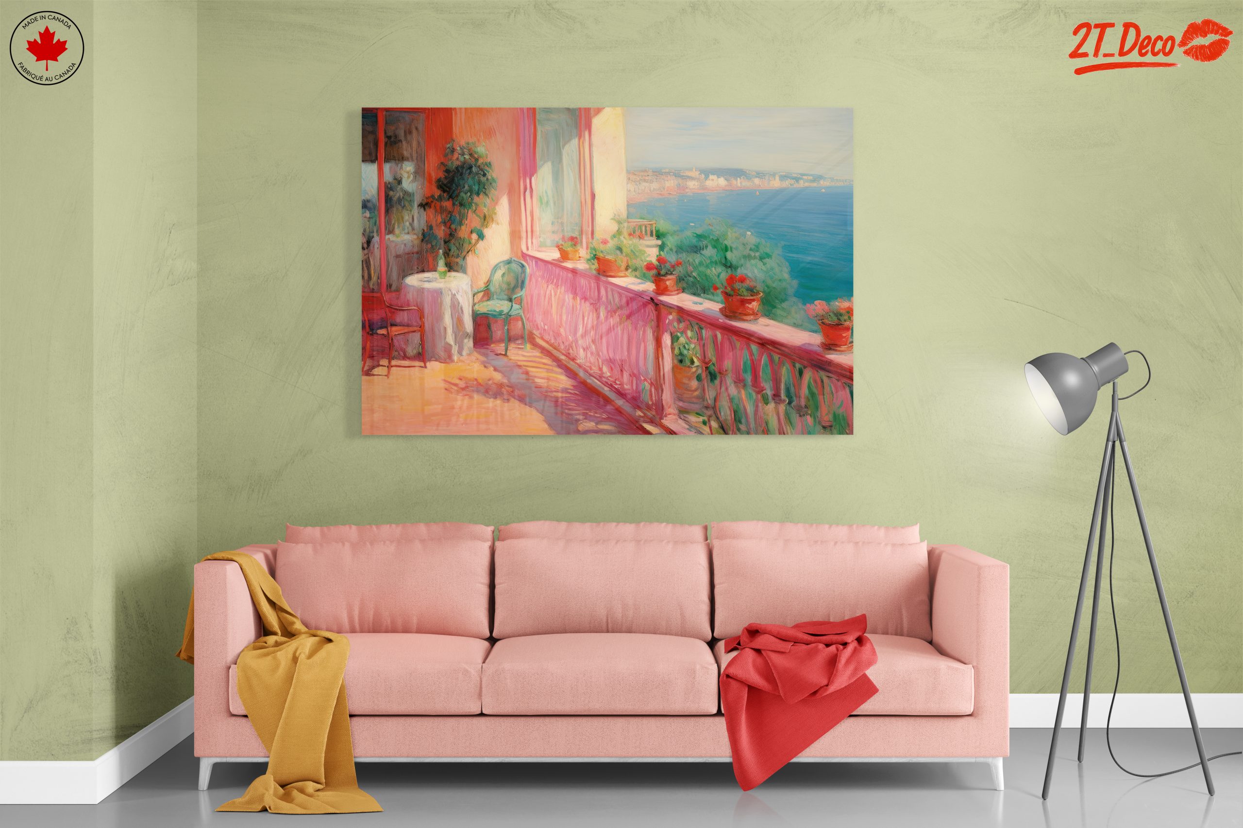 Vibrant Coastal Balcony View - Image 7