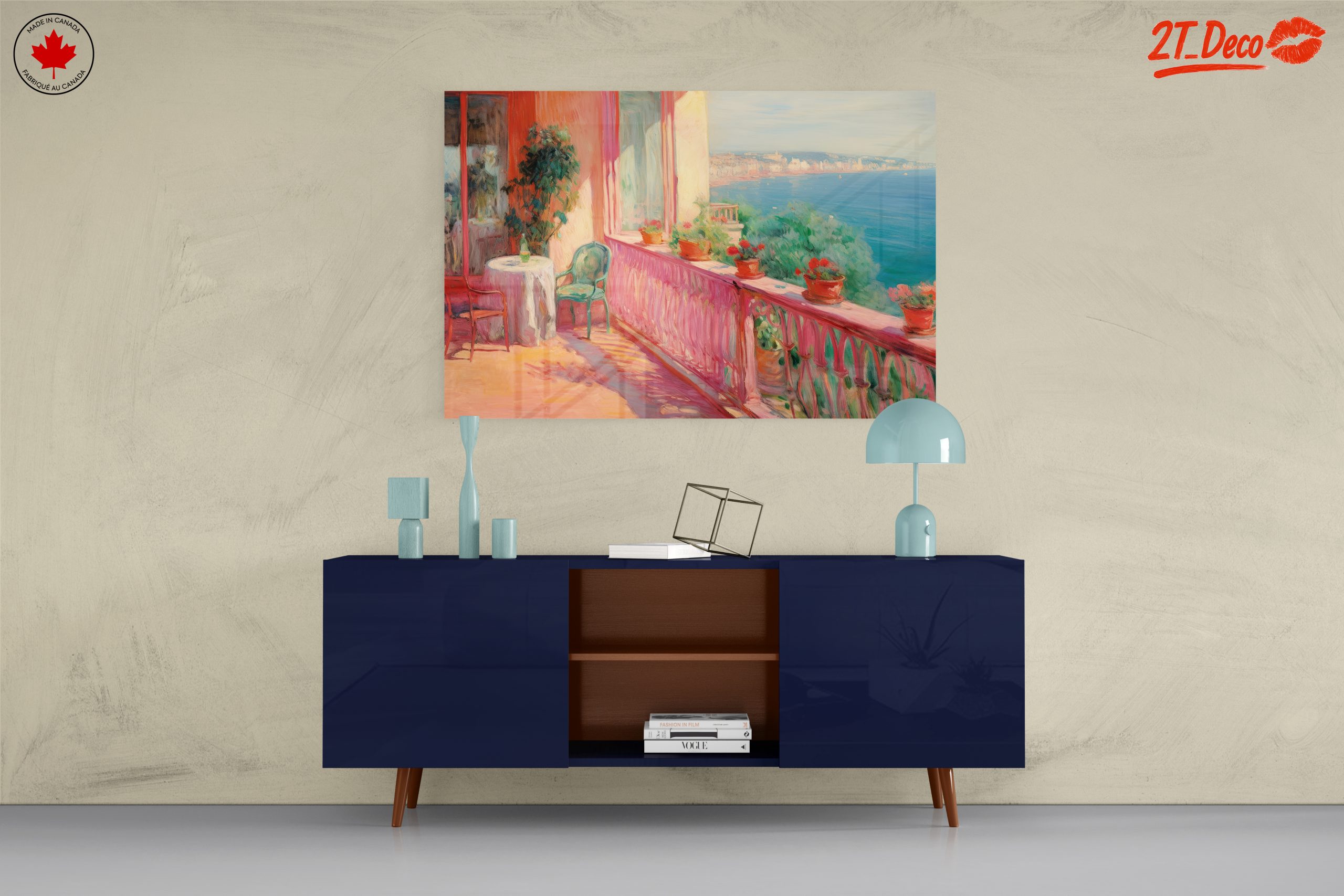 Vibrant Coastal Balcony View - Image 8