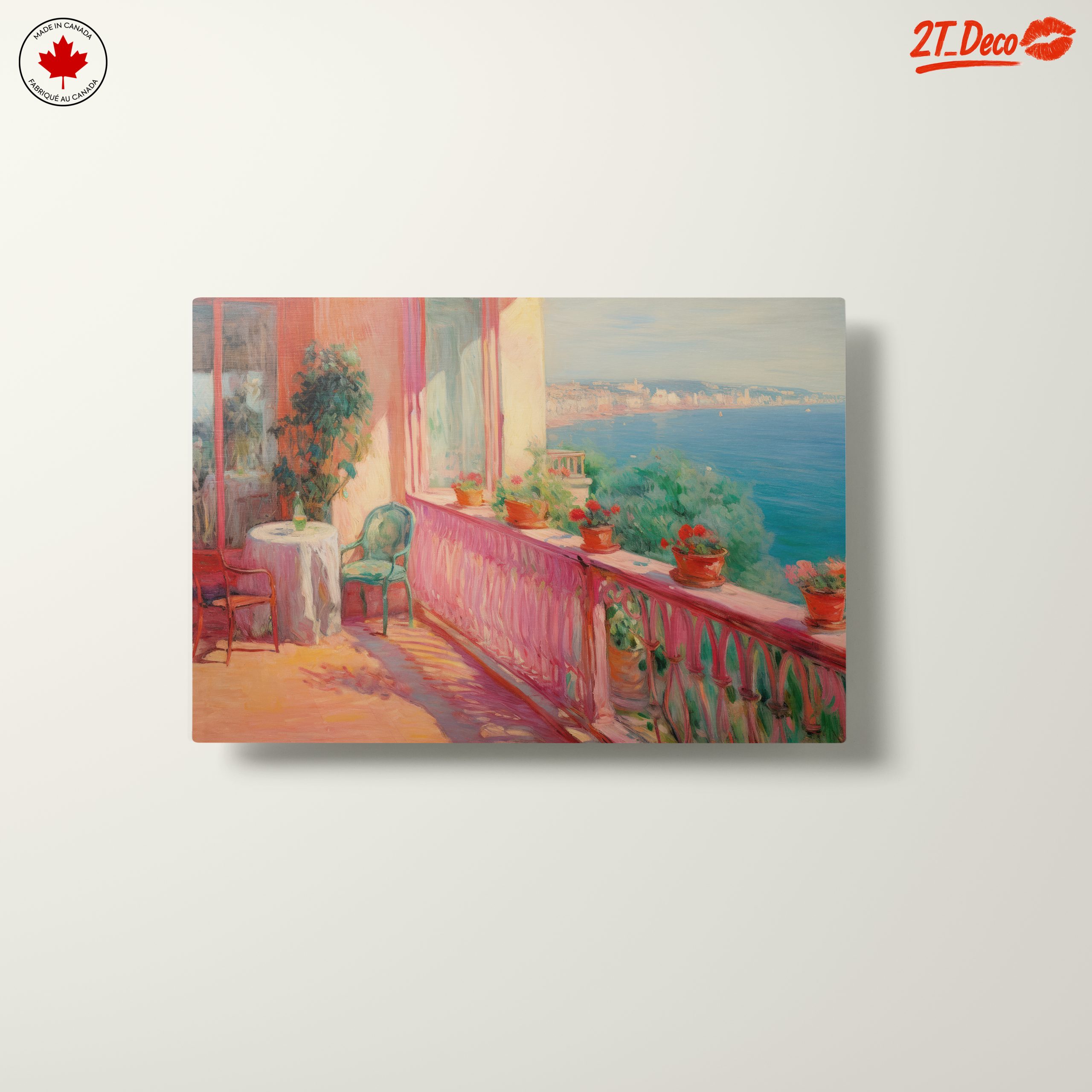 Vibrant Coastal Balcony View - Image 10