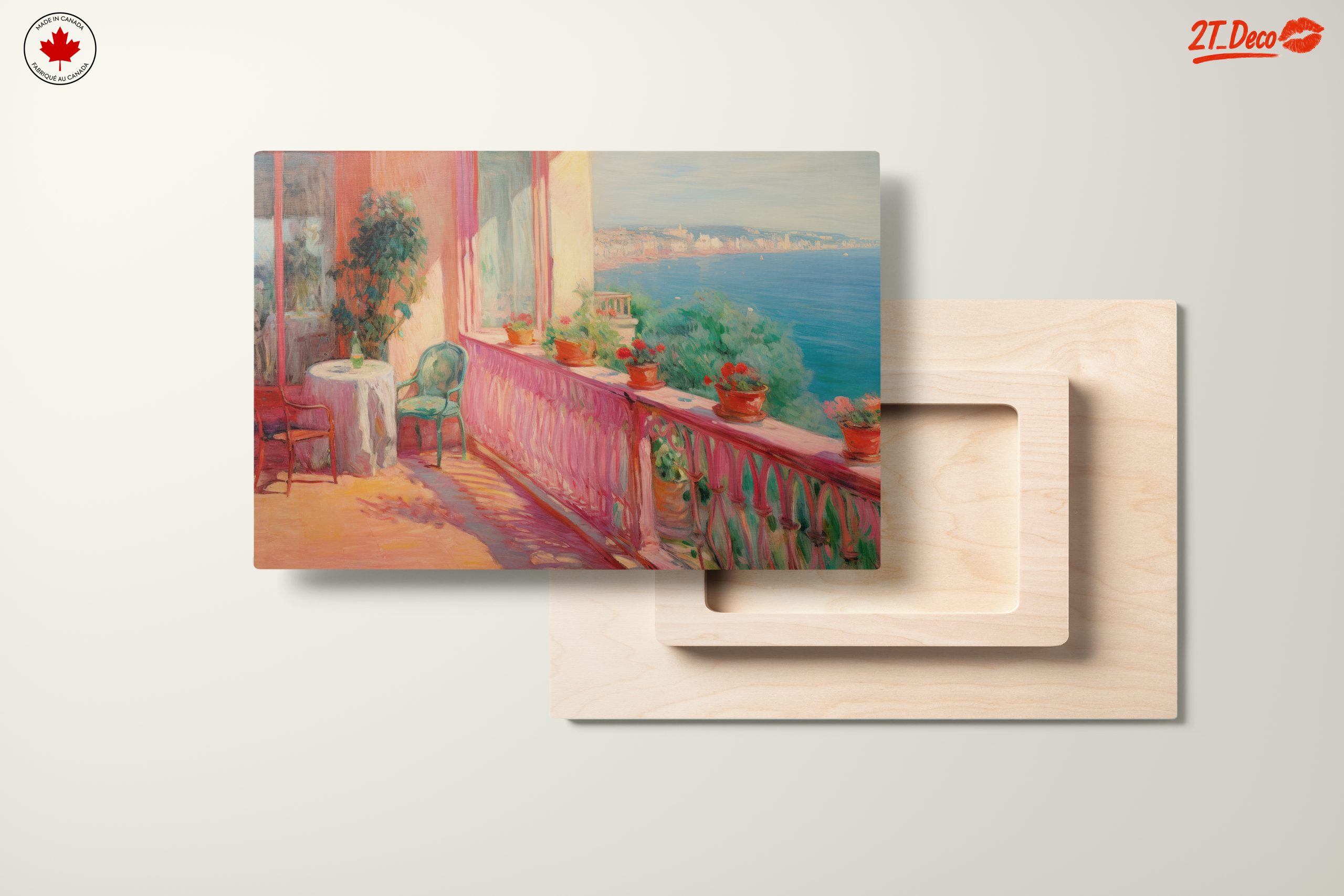 Vibrant Coastal Balcony View - Image 11