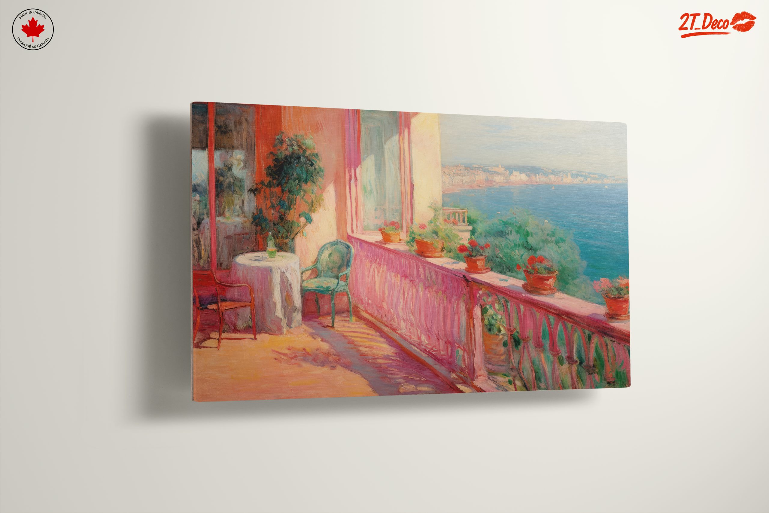 Vibrant Coastal Balcony View - Image 13