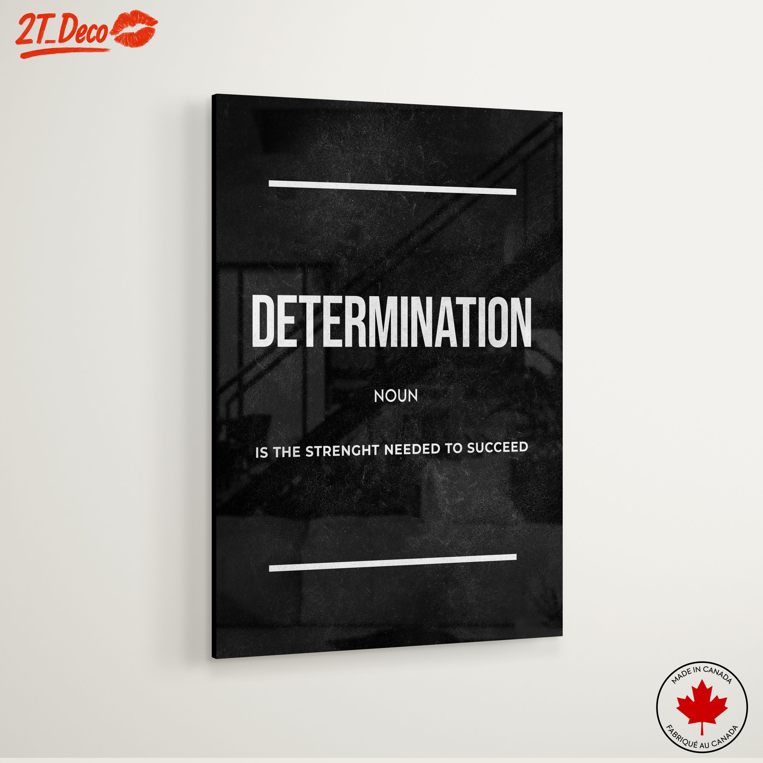 Determination Motivational Wall Art Inspiration - Image 6