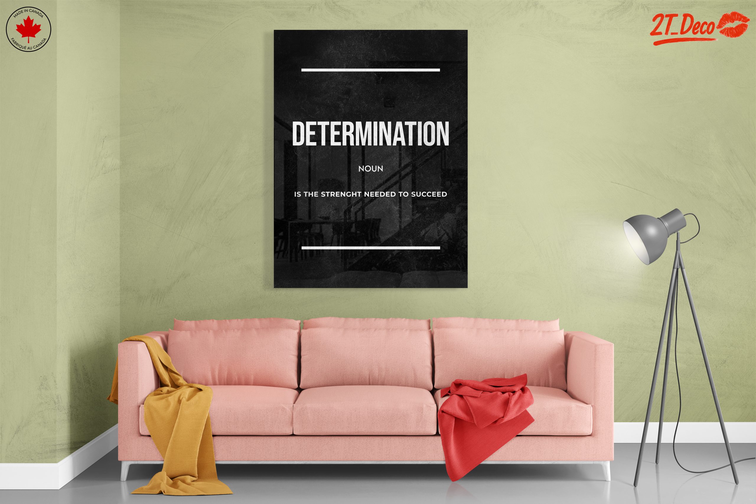 Determination Motivational Wall Art Inspiration - Image 7