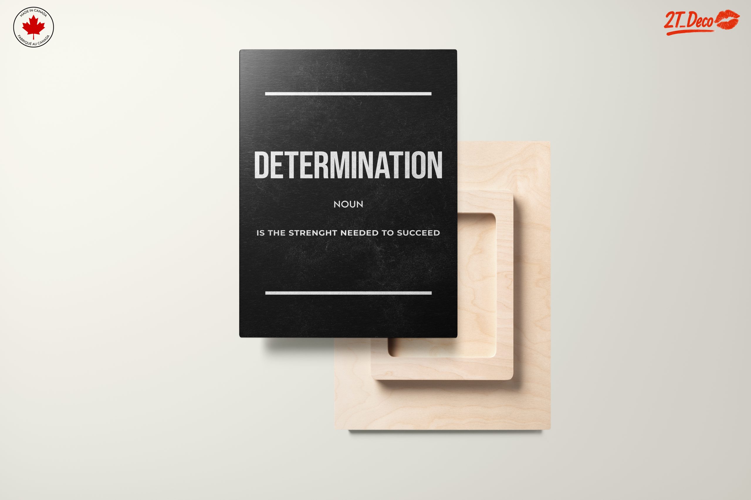 Determination Motivational Wall Art Inspiration - Image 11
