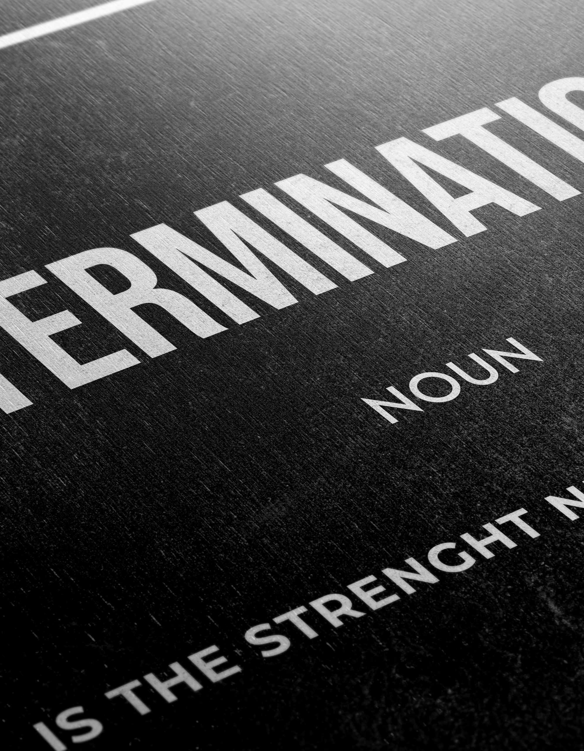 Determination Motivational Wall Art Inspiration - Image 12
