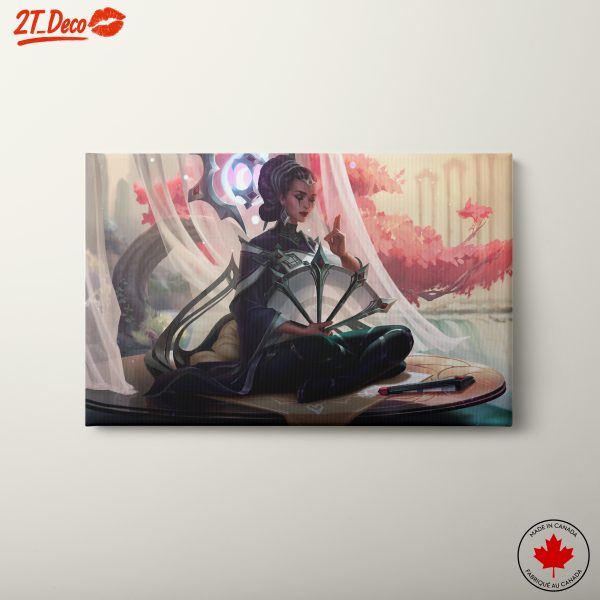 Elegant Anime Character in Serene Setting