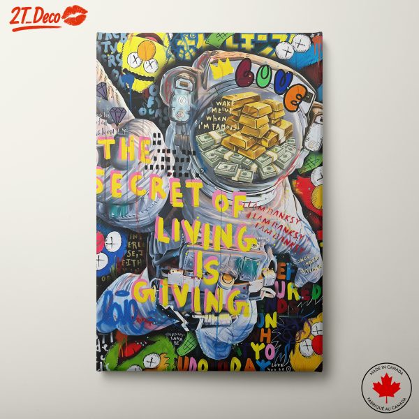 The Secret of Living is Giving Pop Art
