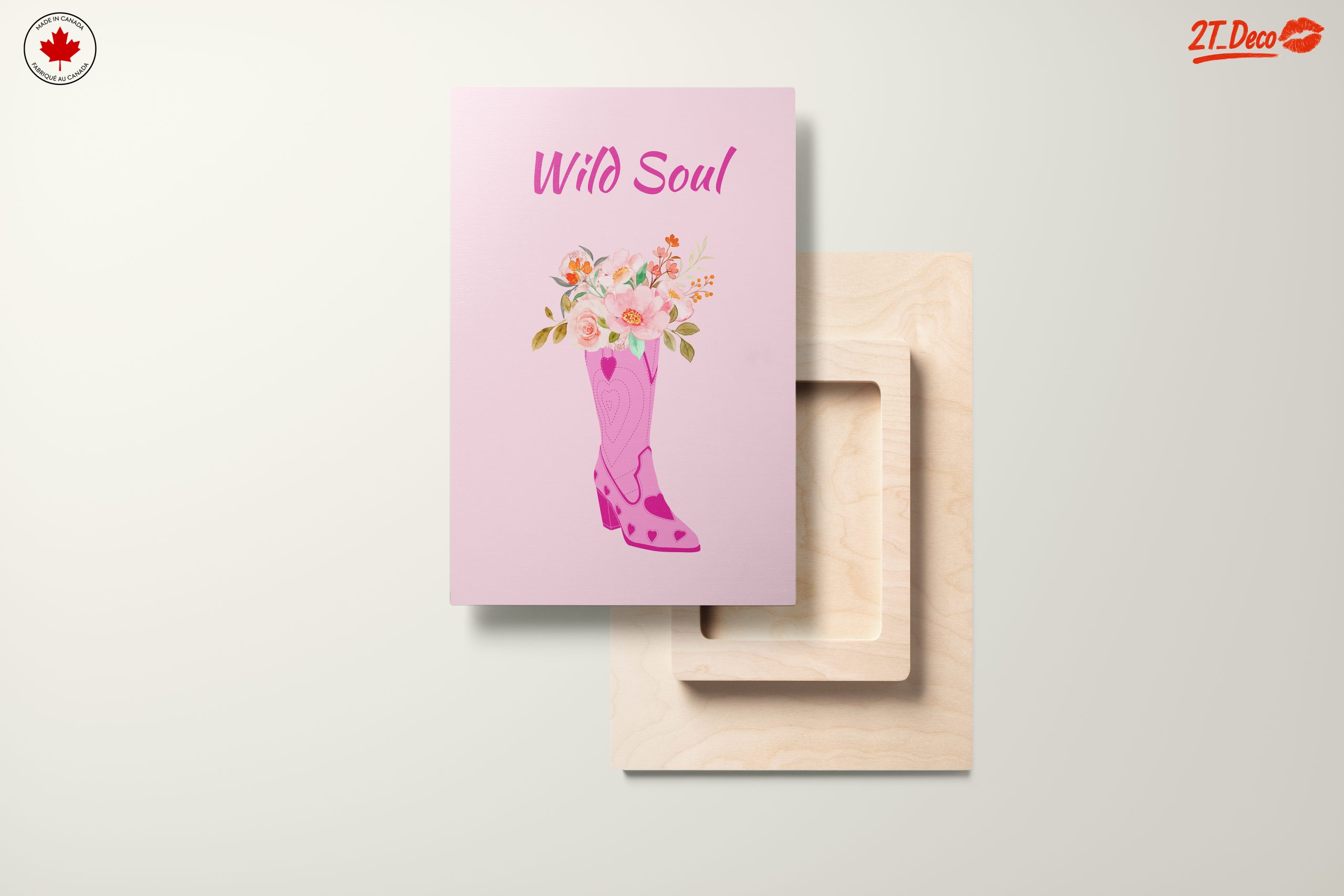 Floral Cowboy Boot Art with Wild Soul - Image 11