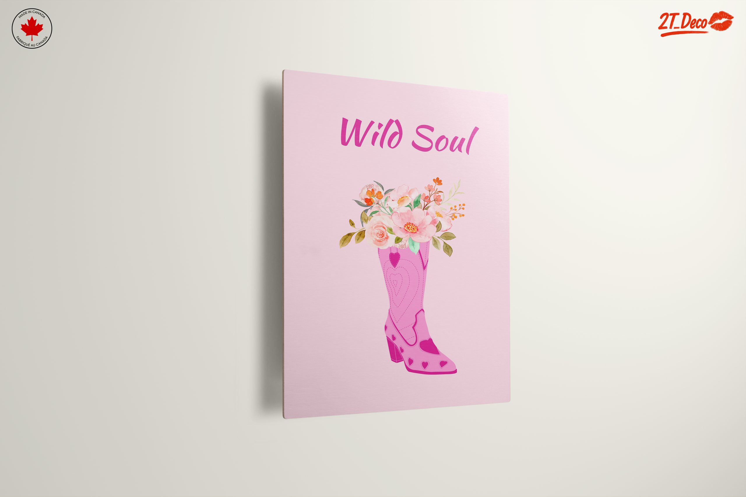 Floral Cowboy Boot Art with Wild Soul - Image 13