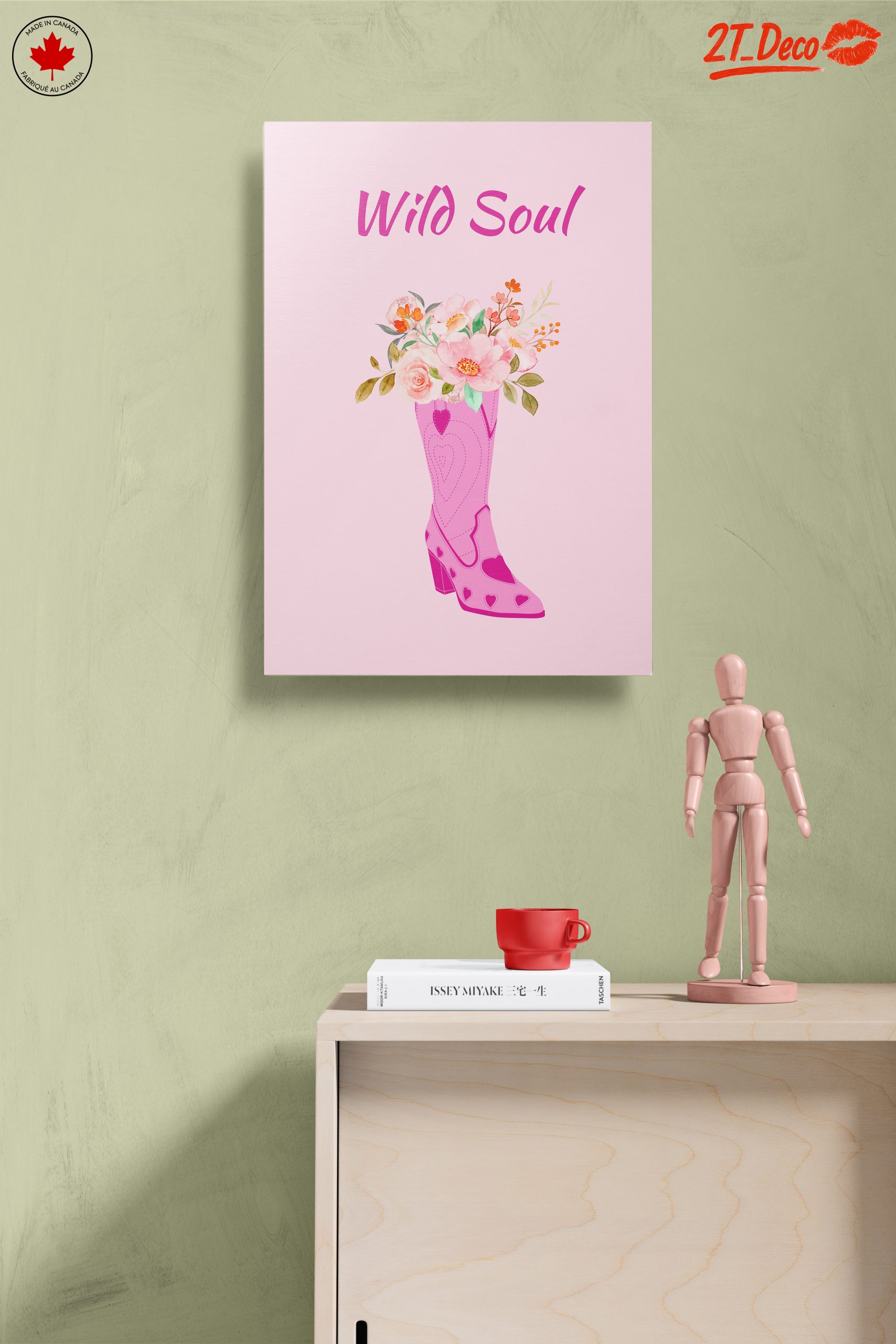 Floral Cowboy Boot Art with Wild Soul - Image 14