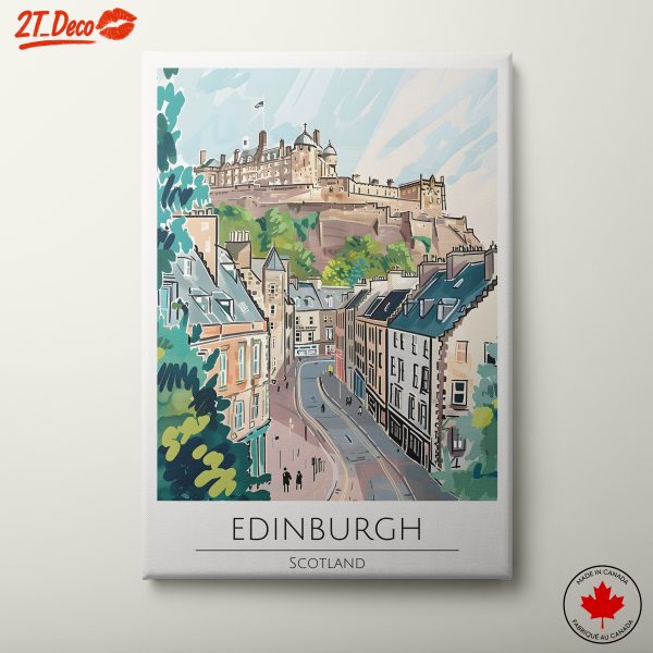 Edinburgh Castle Cityscape Art
