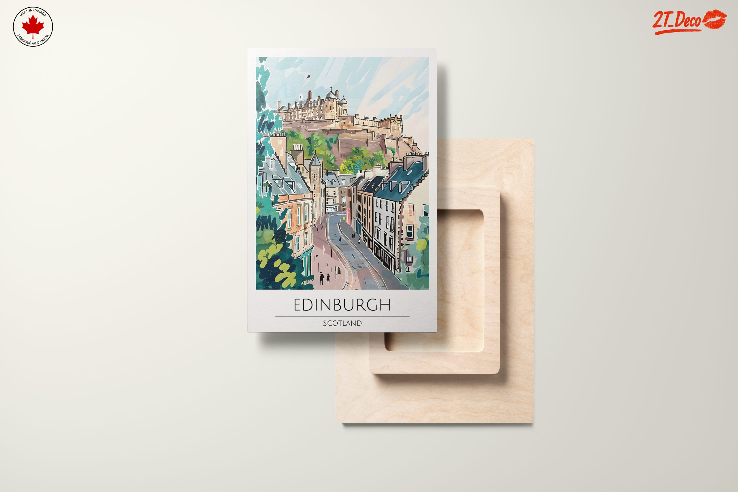 Edinburgh Castle Cityscape Art - Image 11