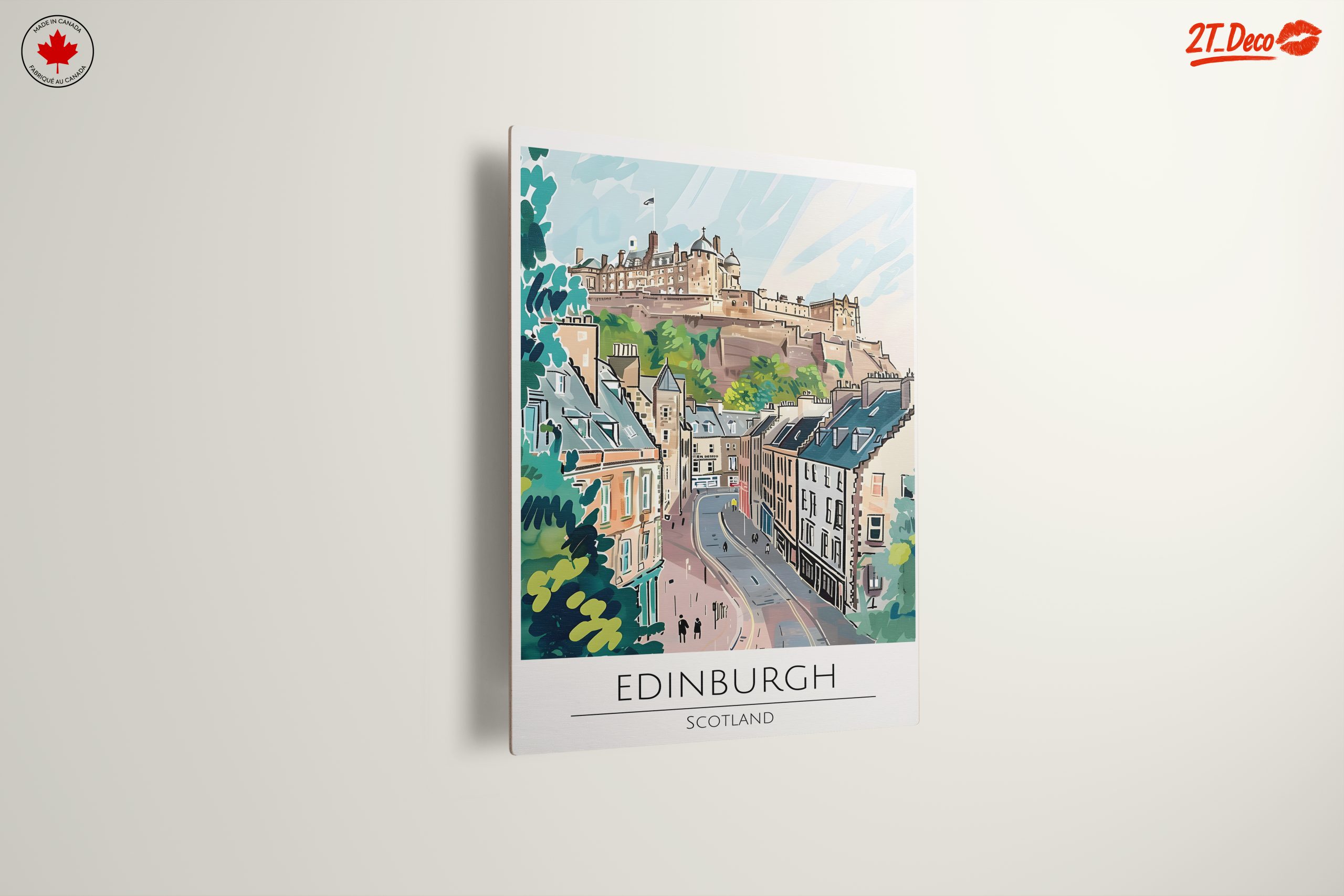 Edinburgh Castle Cityscape Art - Image 13